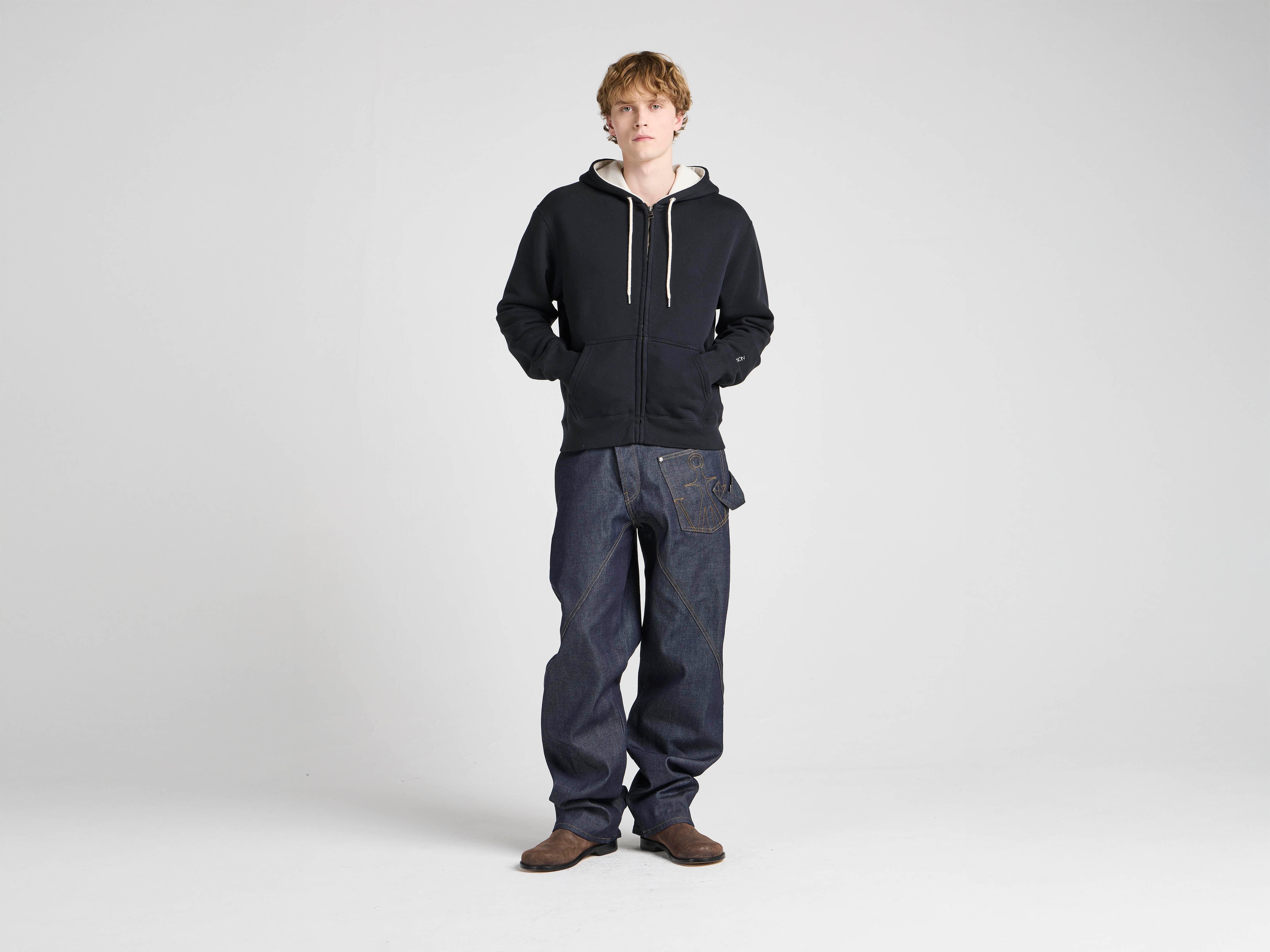 J.W. Anderson x Guinness Hoodie Kapuzenpullover Washed Black
