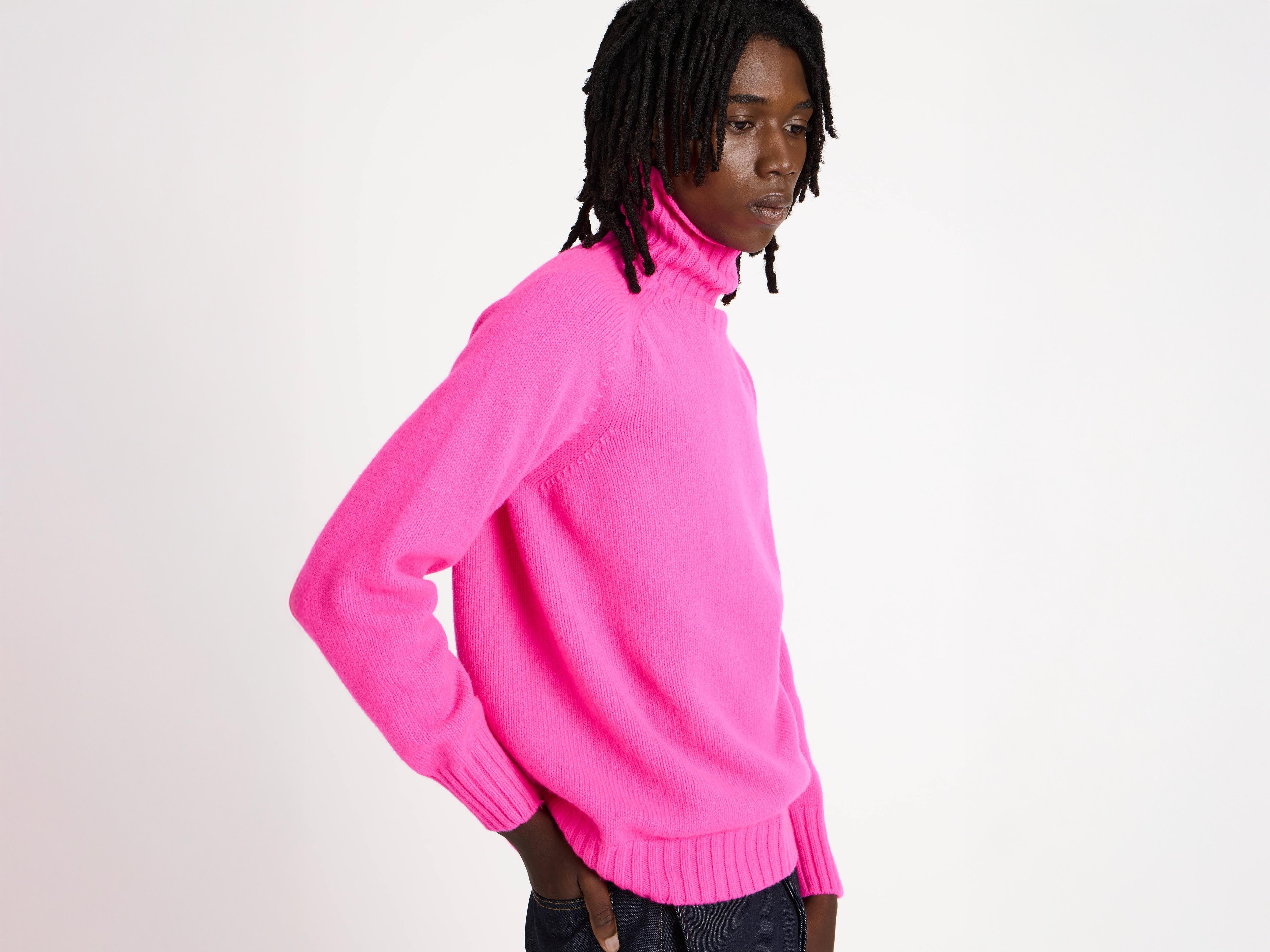 J.W.Anderson Turtleneck Jumper Rollkragenpullover Neon Pink