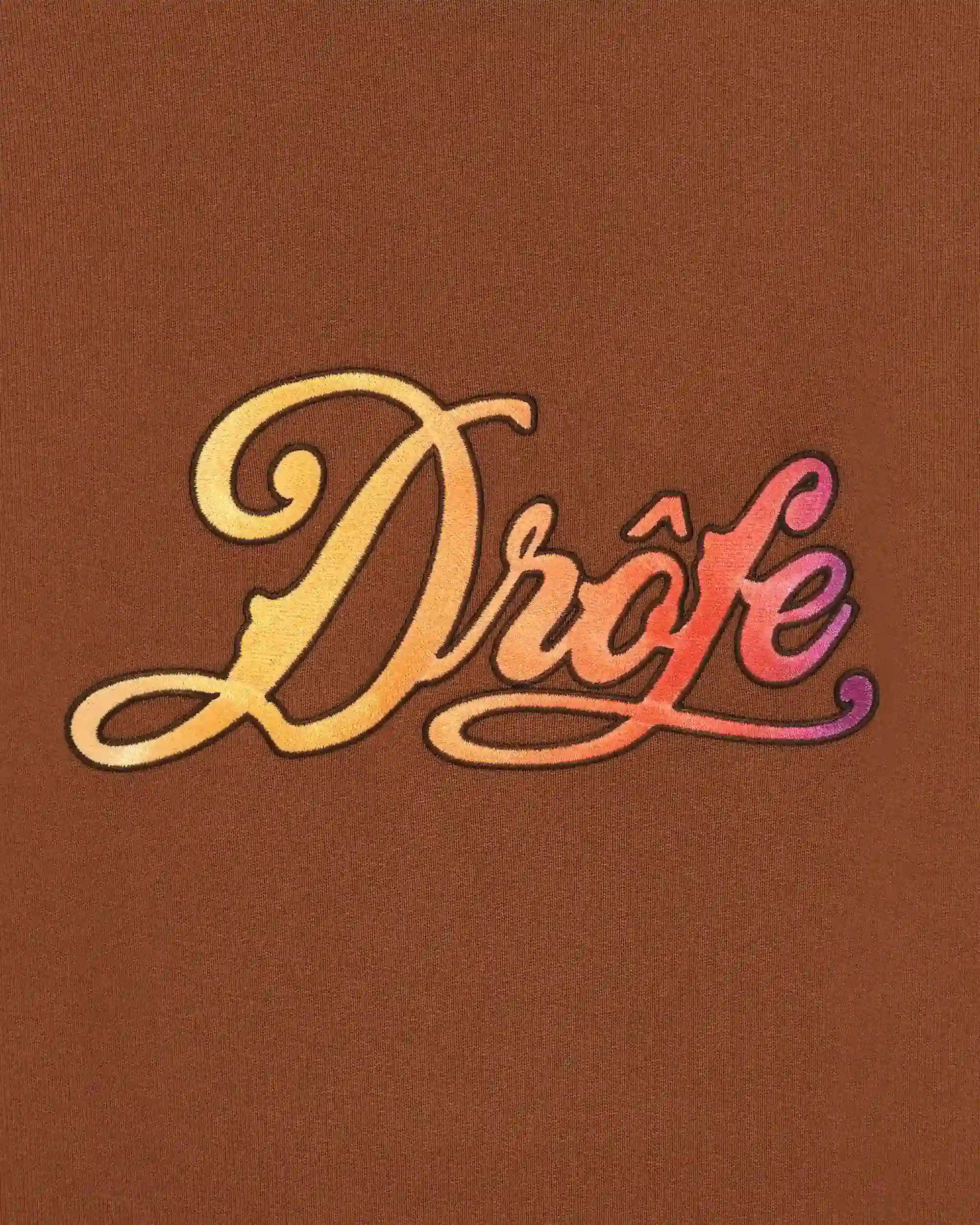 Drôle De Monsieur Dégradé Sweatshirt Braun Baumwollmix Stick
