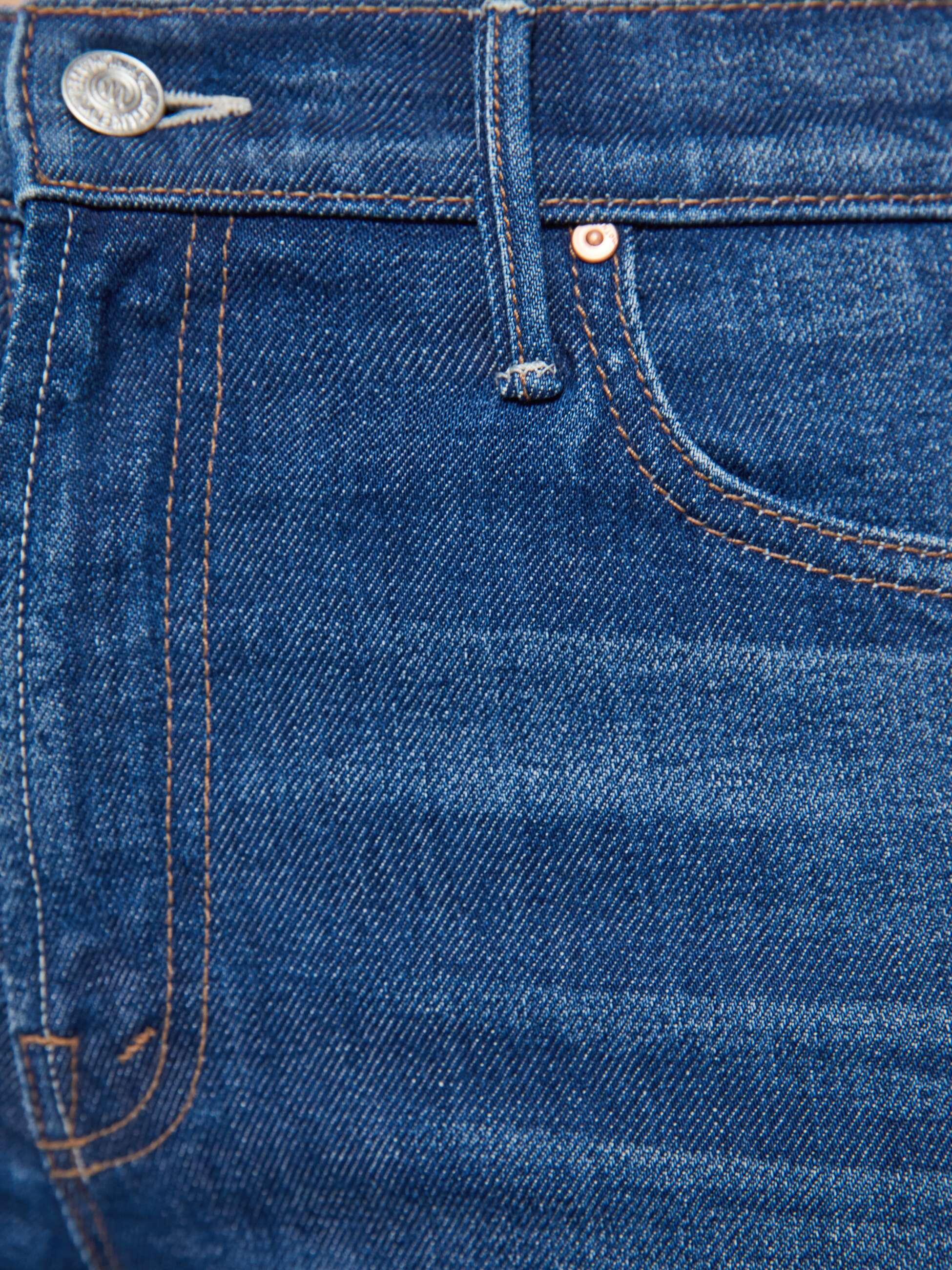Mother The Kick It Jeans Made In The Shade dunkelblau High Rise
