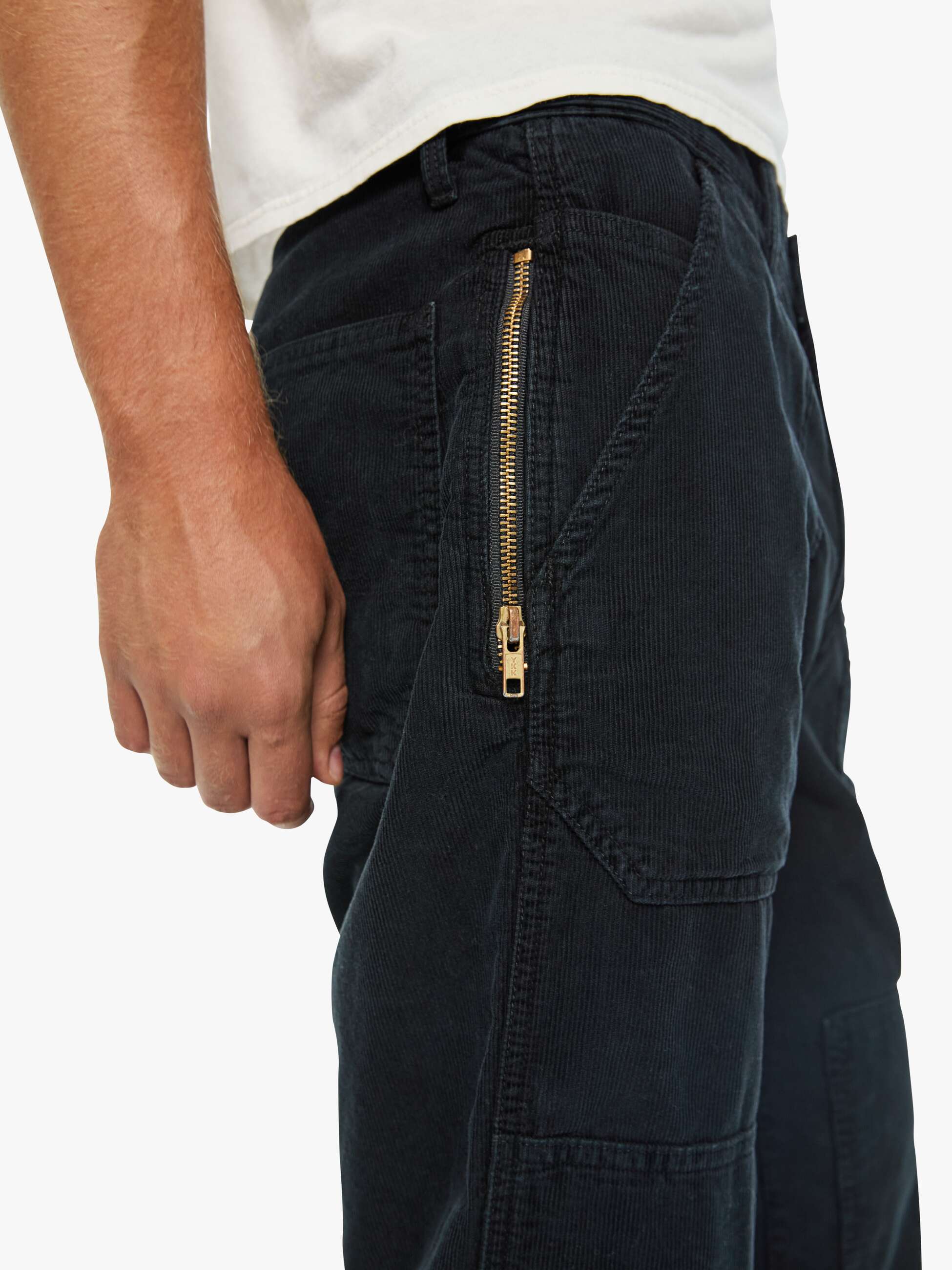 Mother Pants The Tool Box Hose Schwarz Cord 32