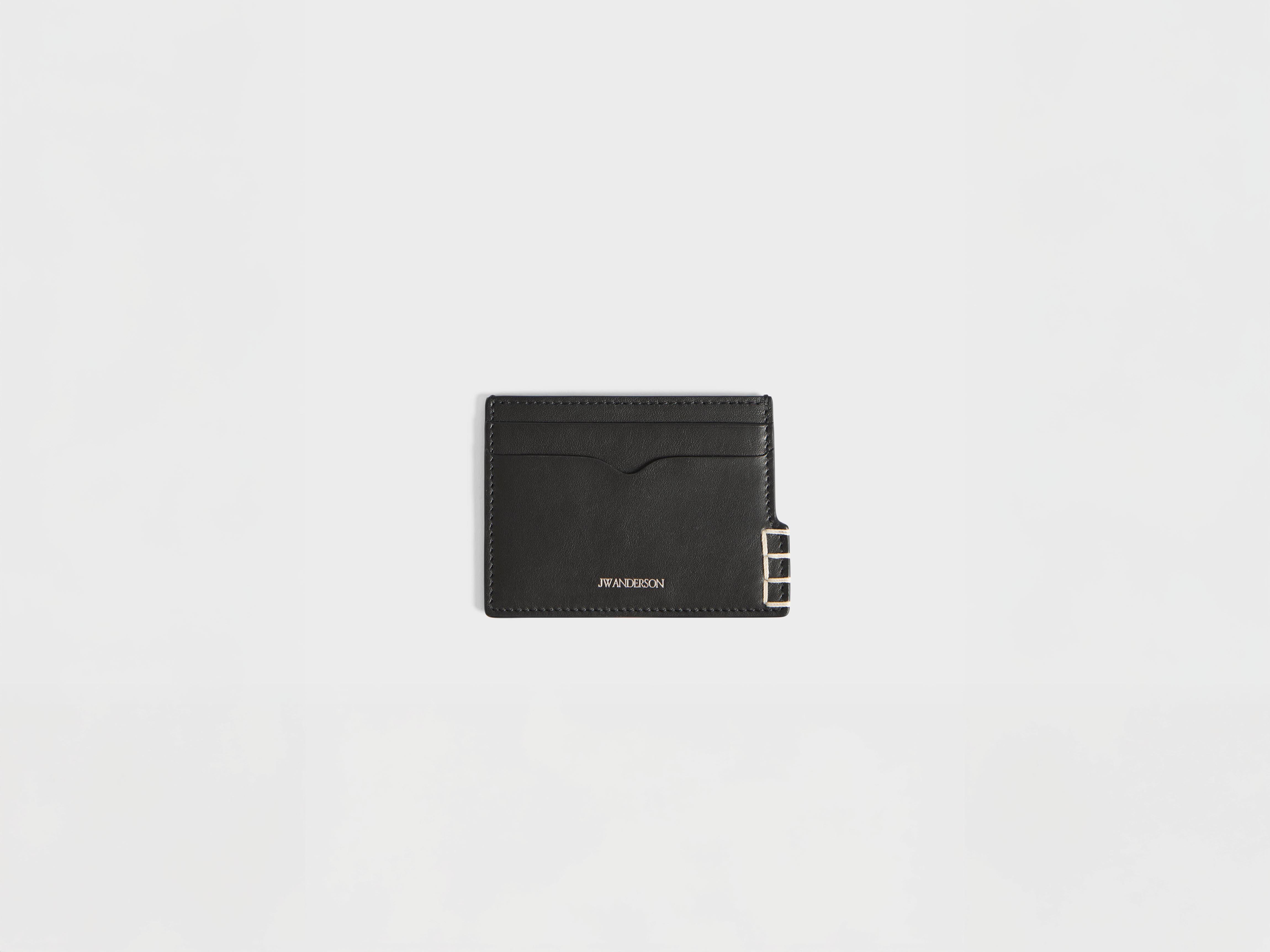 J.W.Anderson Loafer Card Holder Kartenetui Schwarz Leder