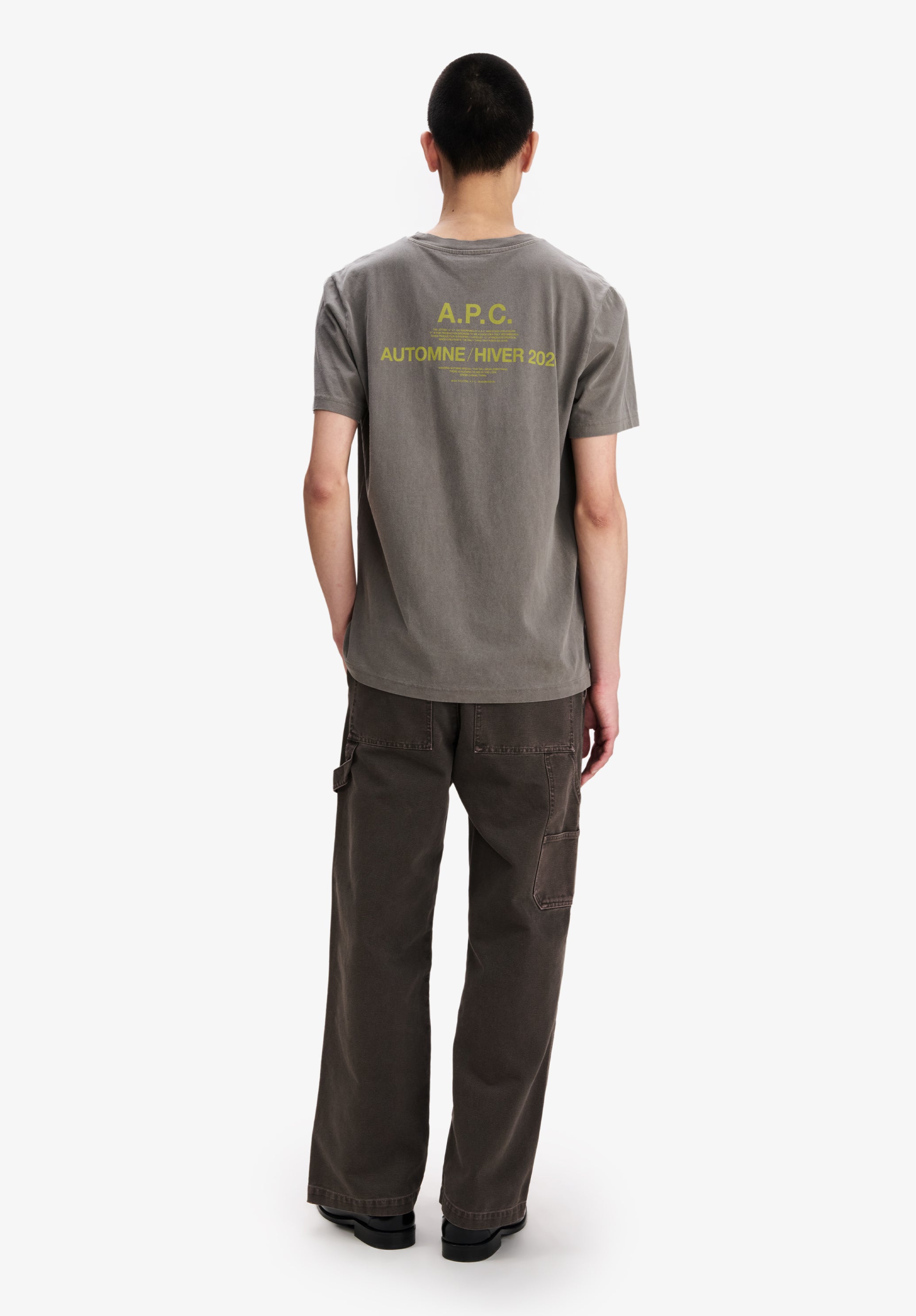 A.P.C. Carpenter-Hose Canvas braun weiter Schnitt