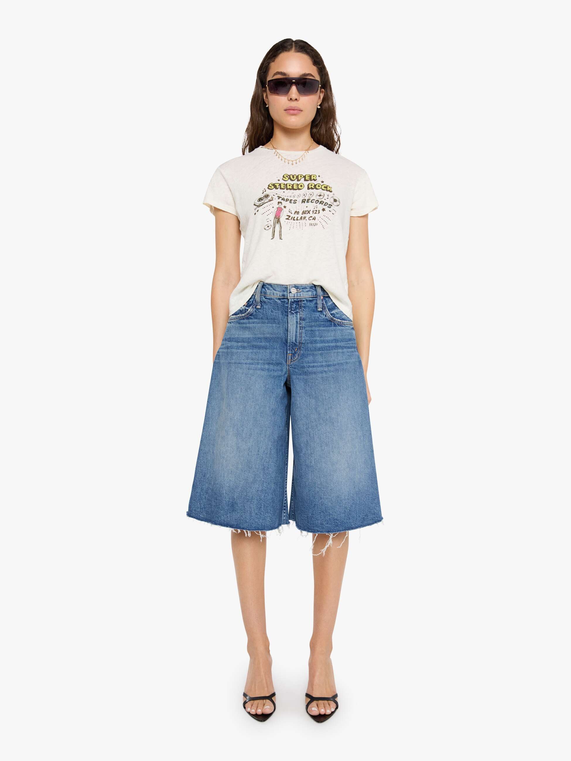 Mother The Sinful T-Shirt Super Stereo Weiß Baumwolle