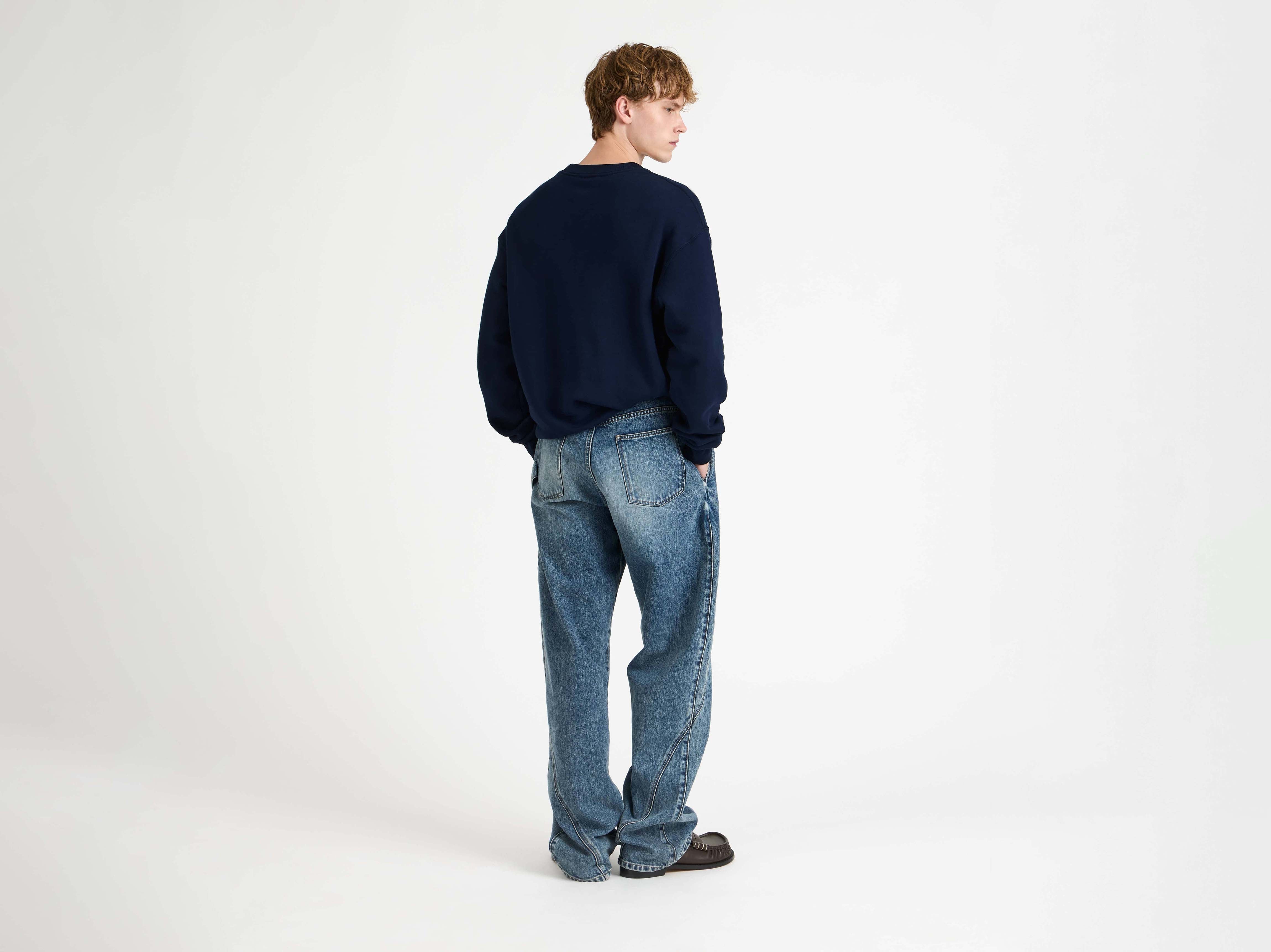 J.W.Anderson Anonymous Trade Sweatshirt Navy Herren