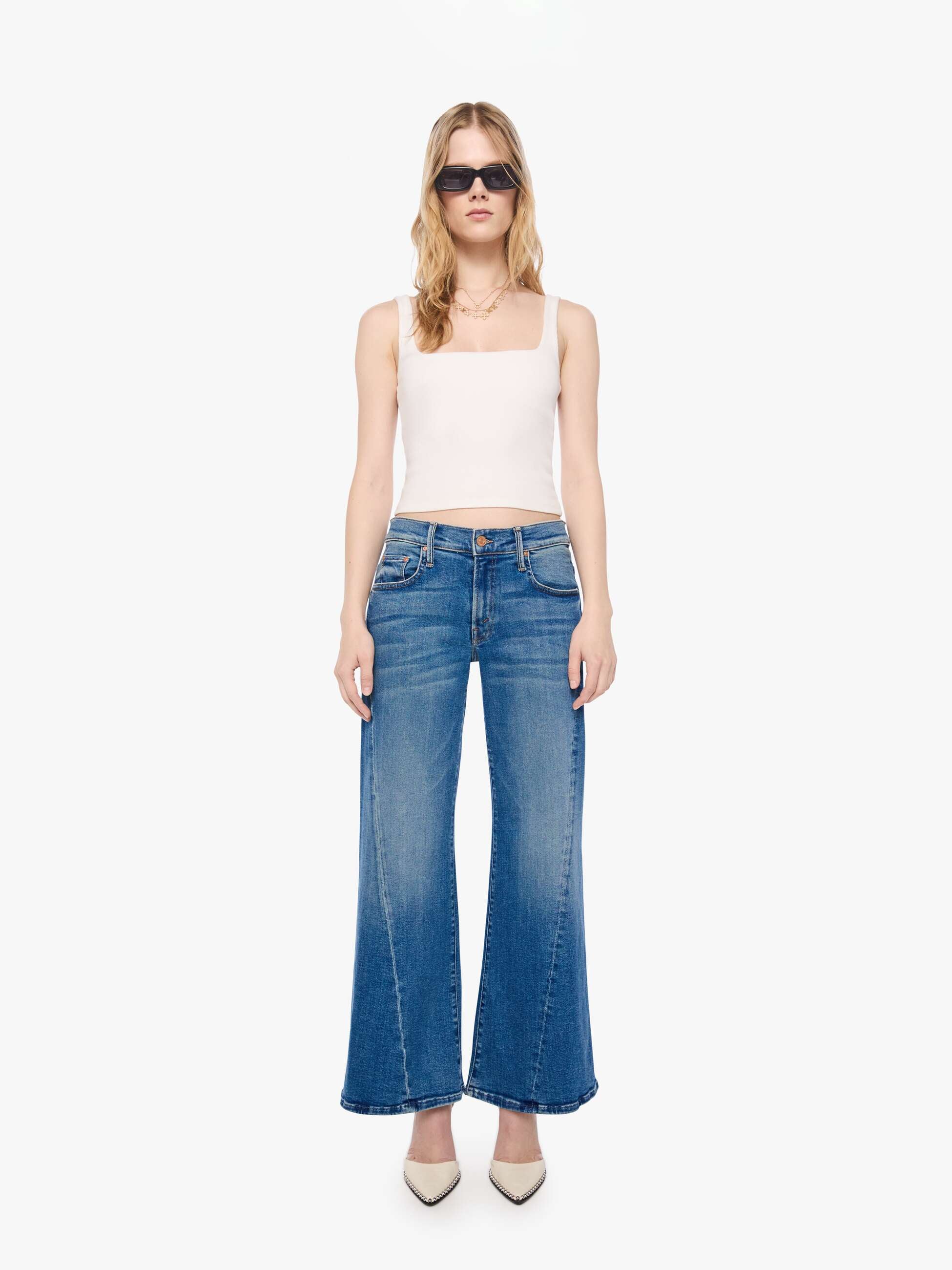 Mother Lil Sidestepper Twist Petite Jeans Strike It Rich
