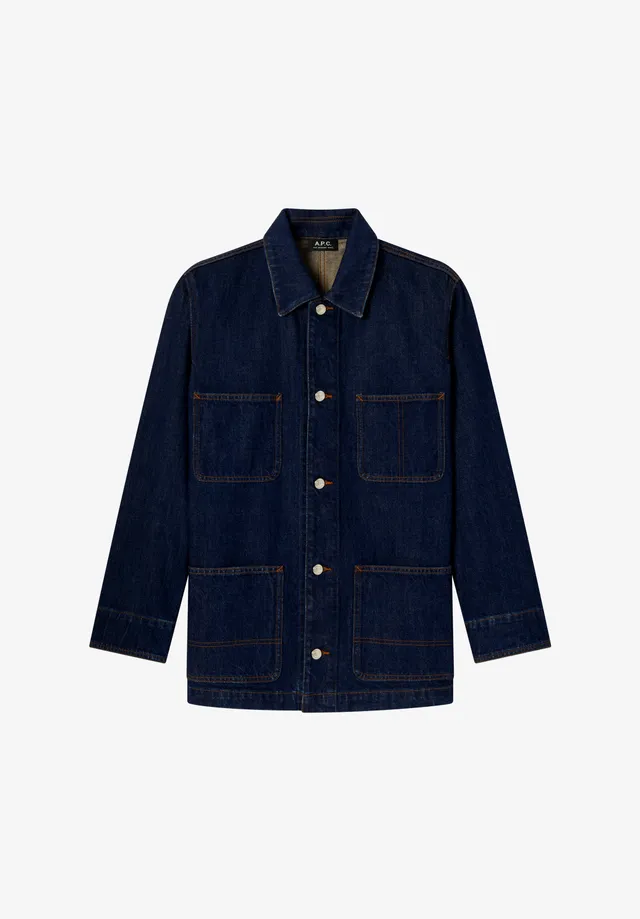 A.P.C. Workwear Jacke Japanischer Denim M Verwaschen
