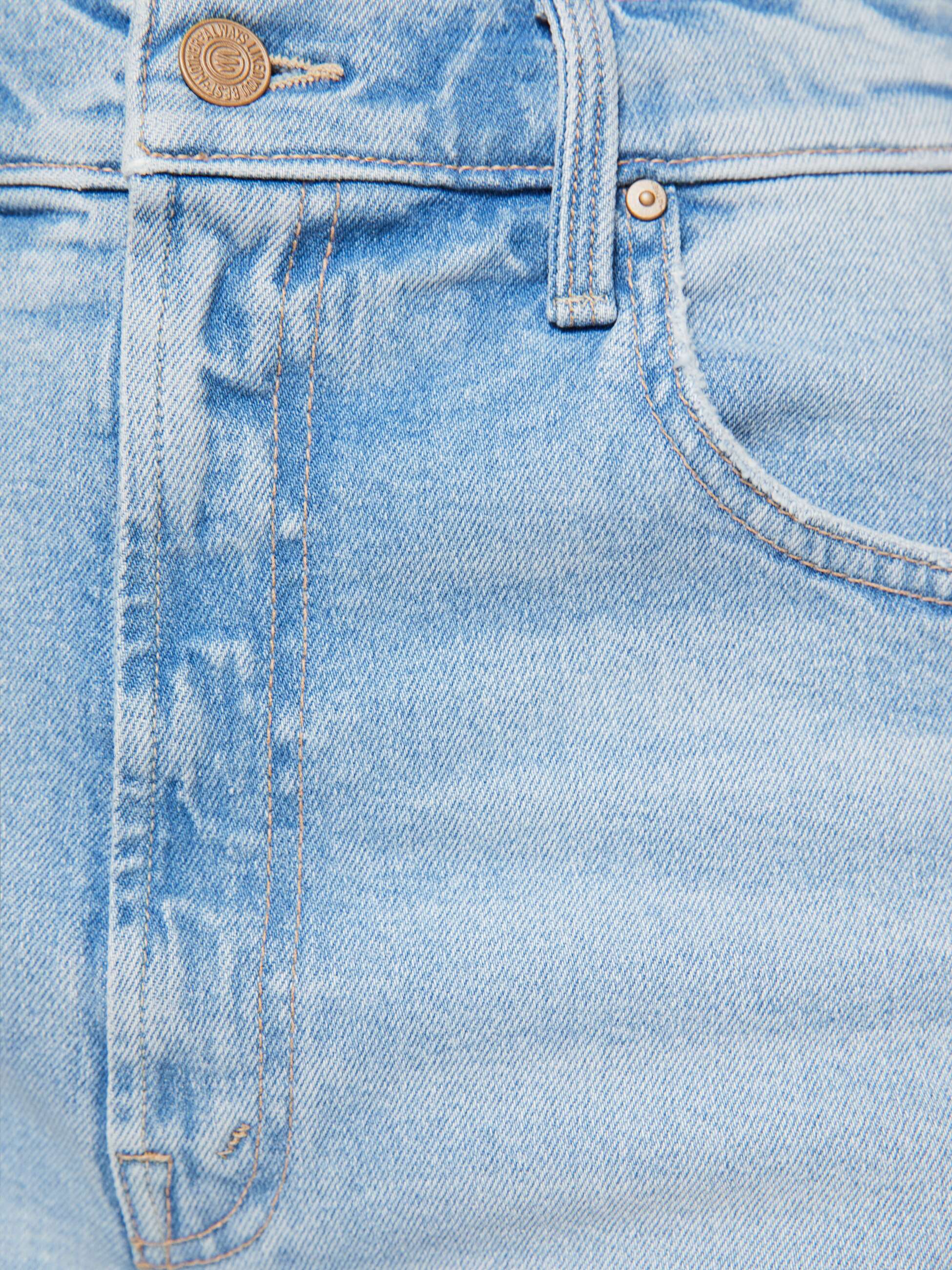Mother Denim The Whole Lot Zip Fray Shorts Fringe Benefits
