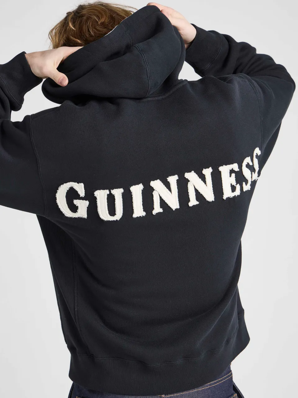 J.W. Anderson x Guinness Hoodie Kapuzenpullover Washed Black