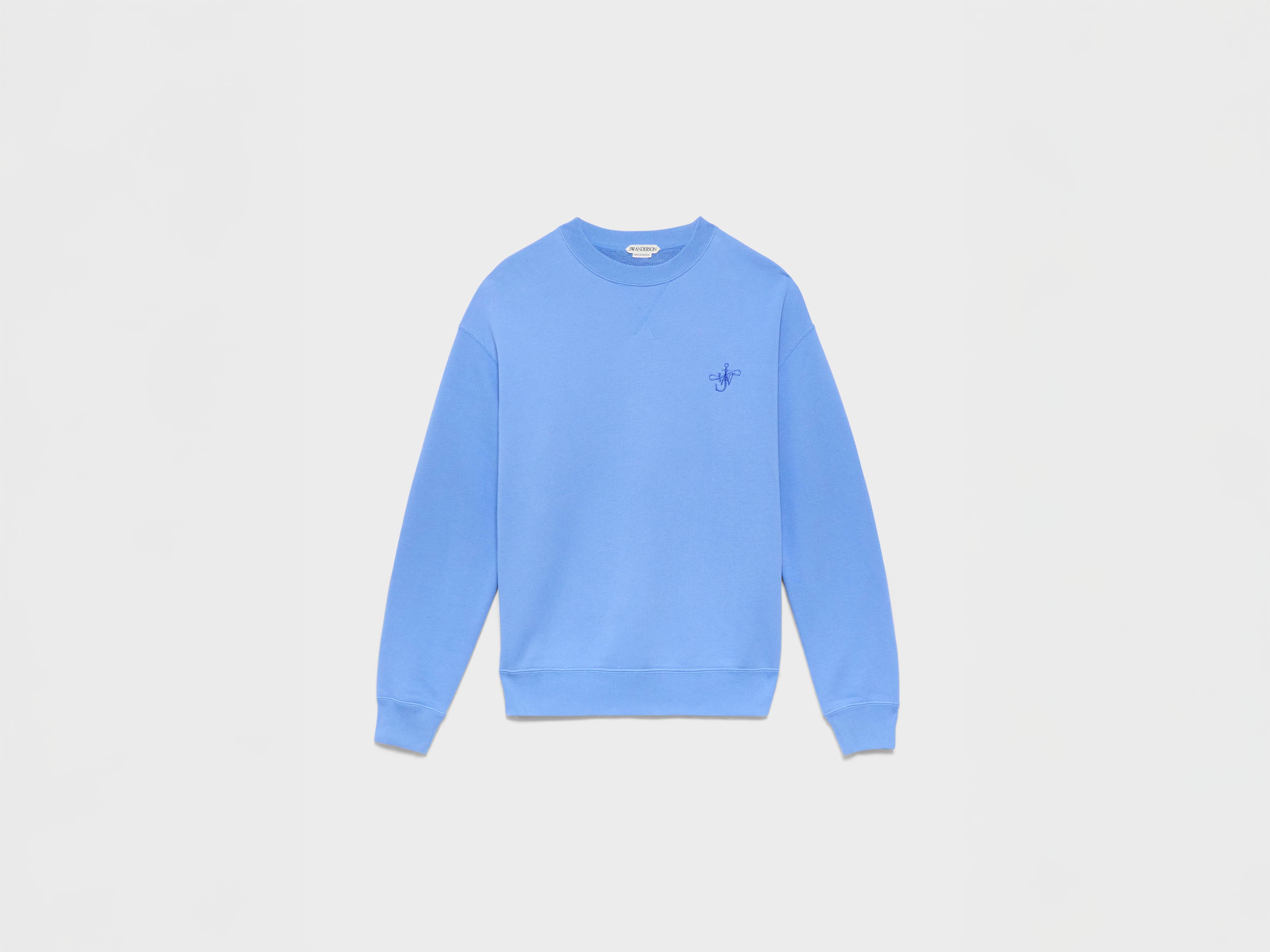 J.W.Anderson Ribbon Anchor Sweatshirt Washed Blue
