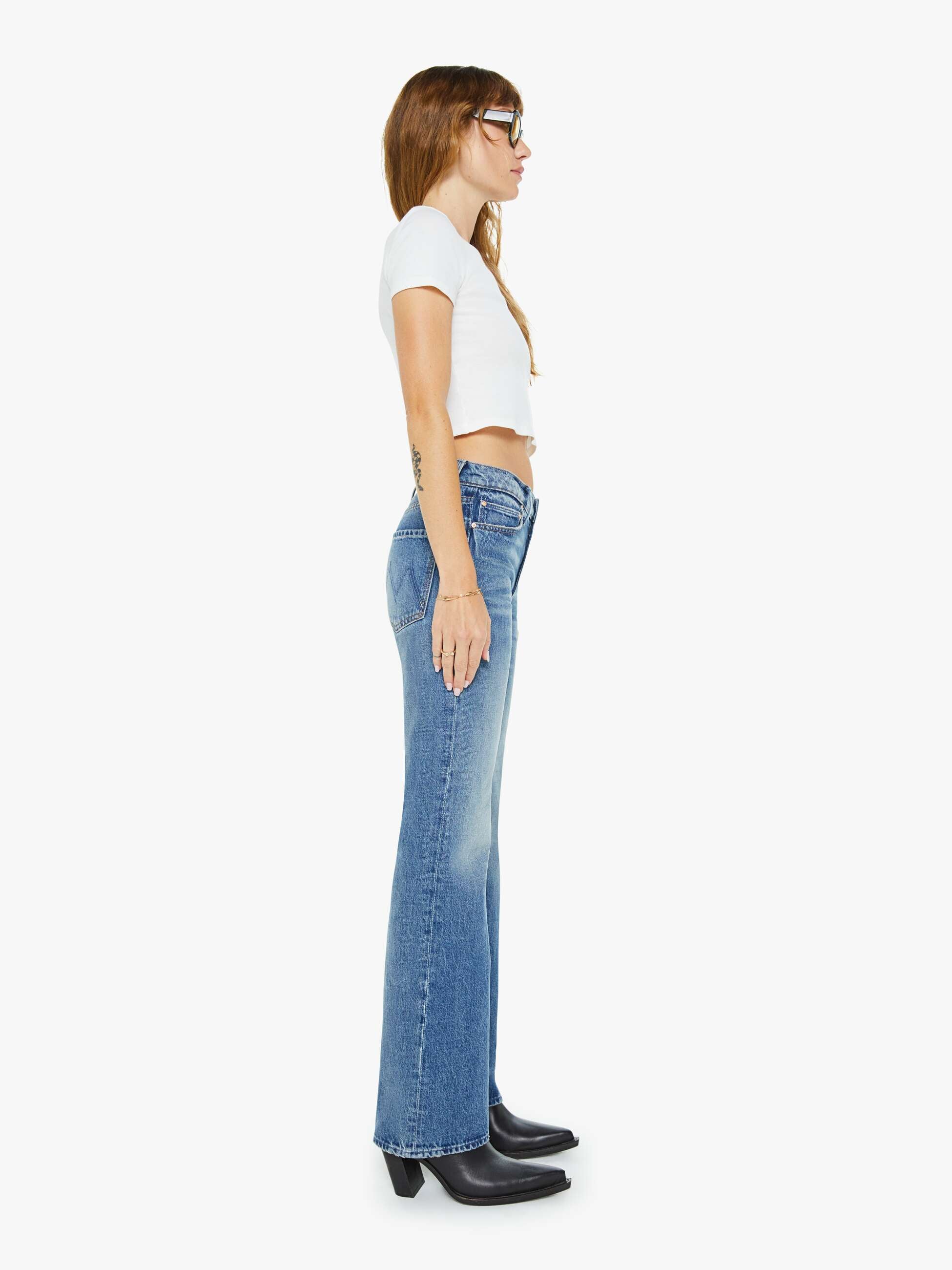 Mother The Reifler Jeans Early Blue Mittelblau Straight