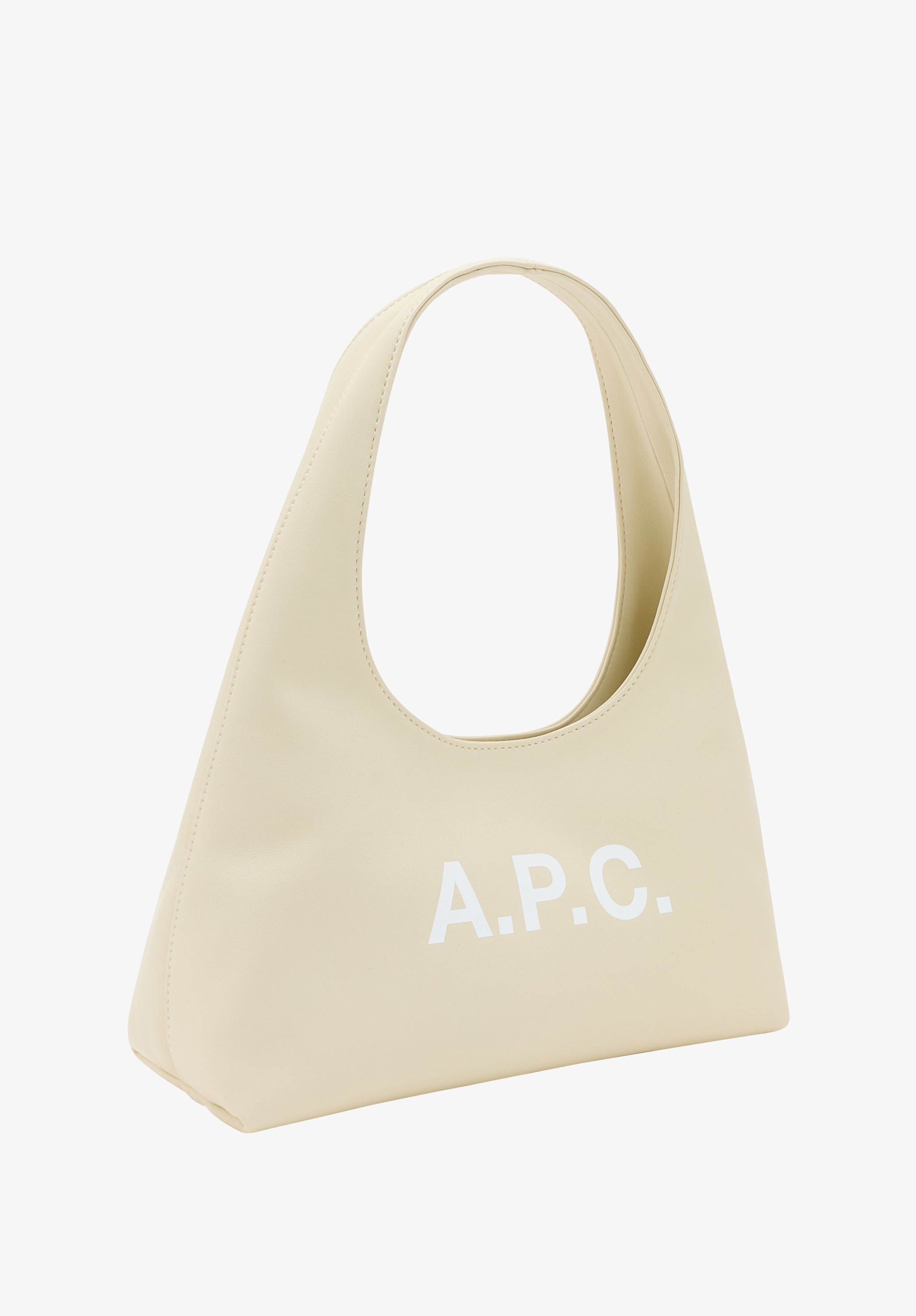 A.P.C. Ninon Baby Shoulder Tasche Weiss Lederoptik