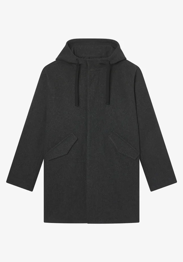 A.P.C. Wollparka anthrazitgrau Herren Gr.M recycelt