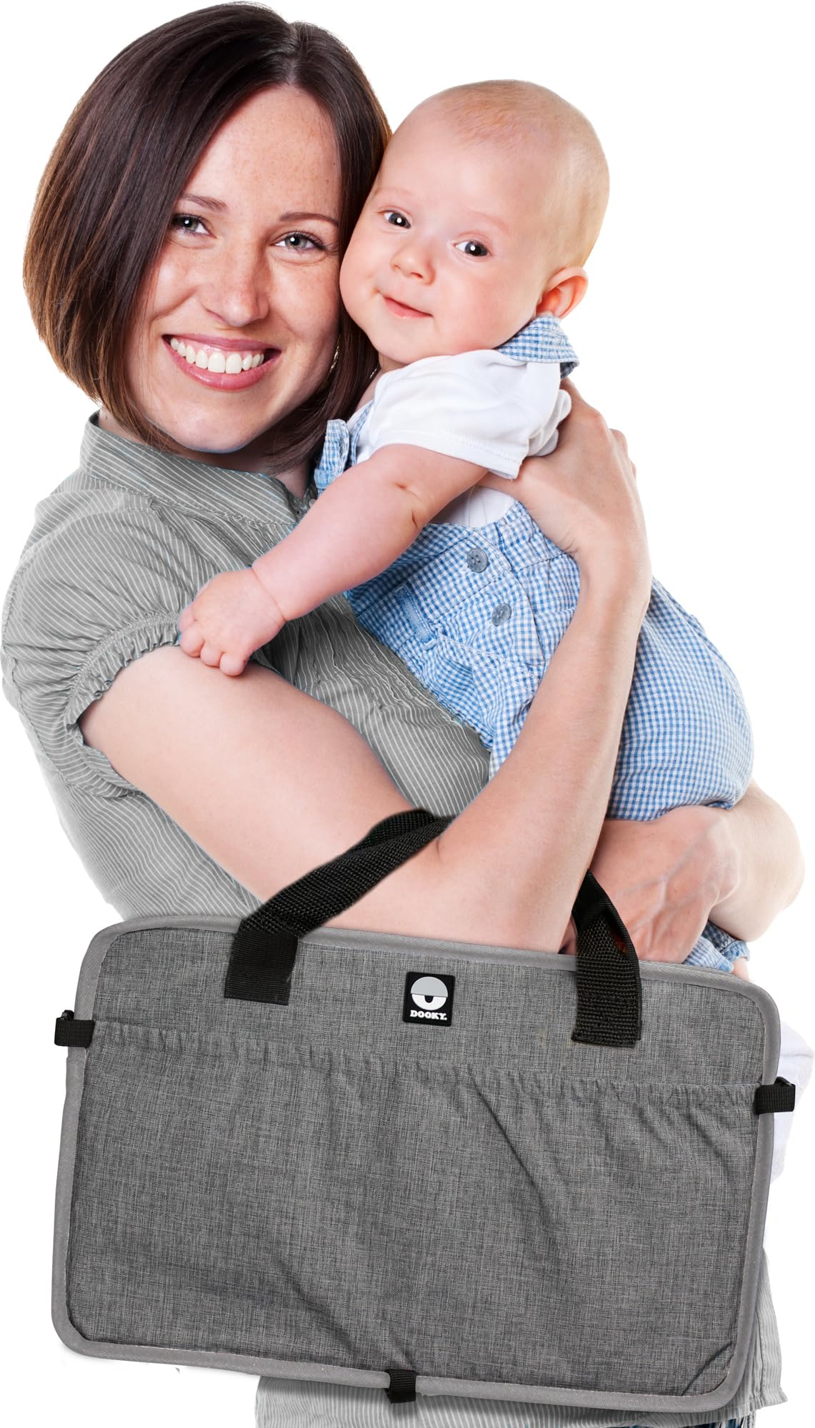 Dooky Traveller Baby Reisebett Grau 41x75 cm mit Matratze