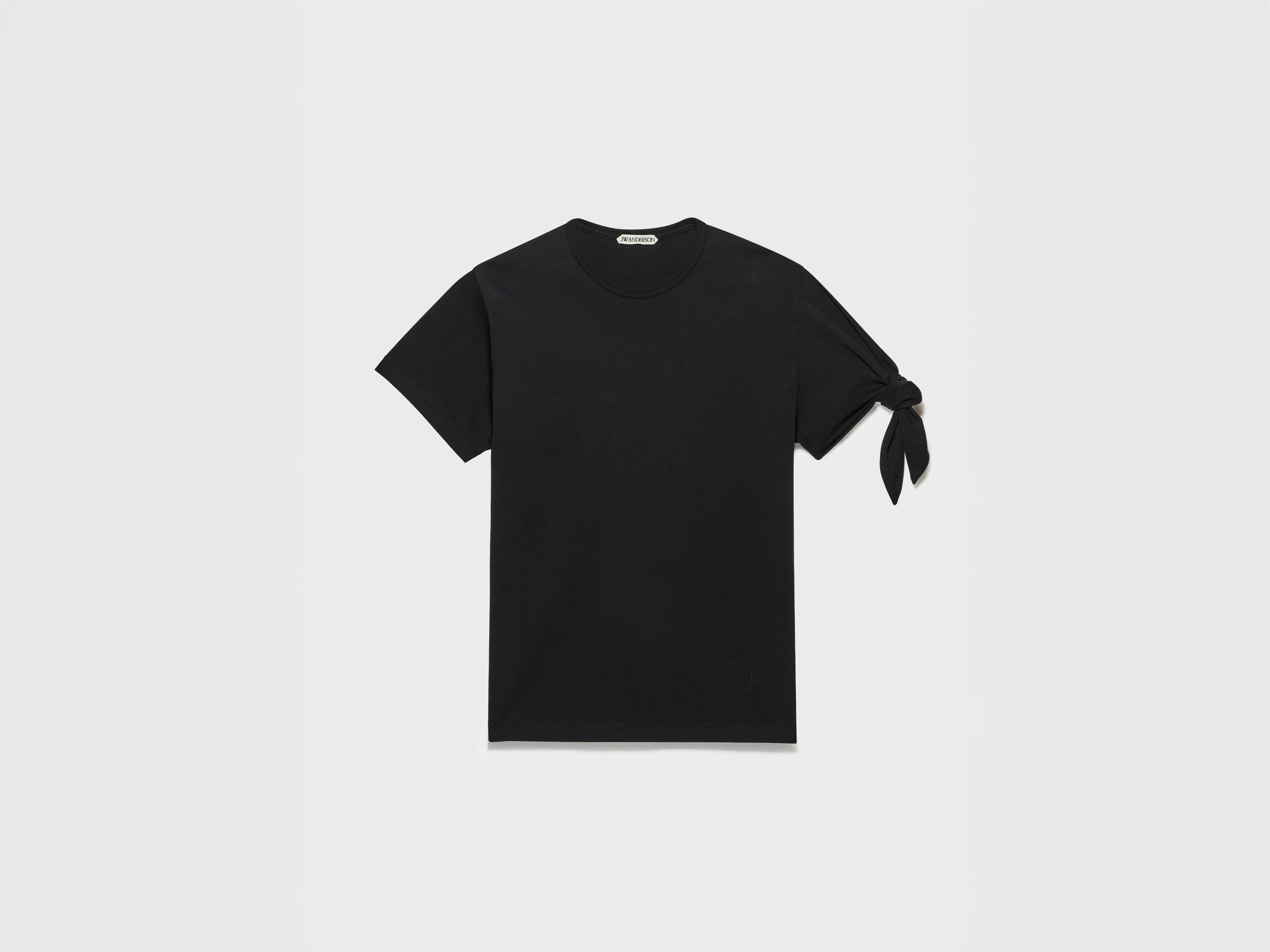 J.W.Anderson Knotted Sleeve T-Shirt Herren Schwarz Jersey