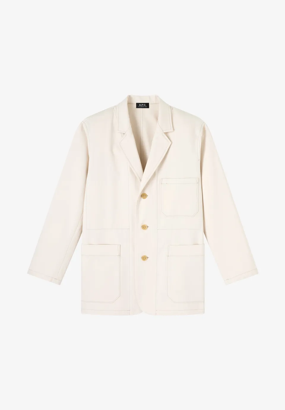 A.P.C. Blazer Aurore Moleskin Weiß Gr. 36