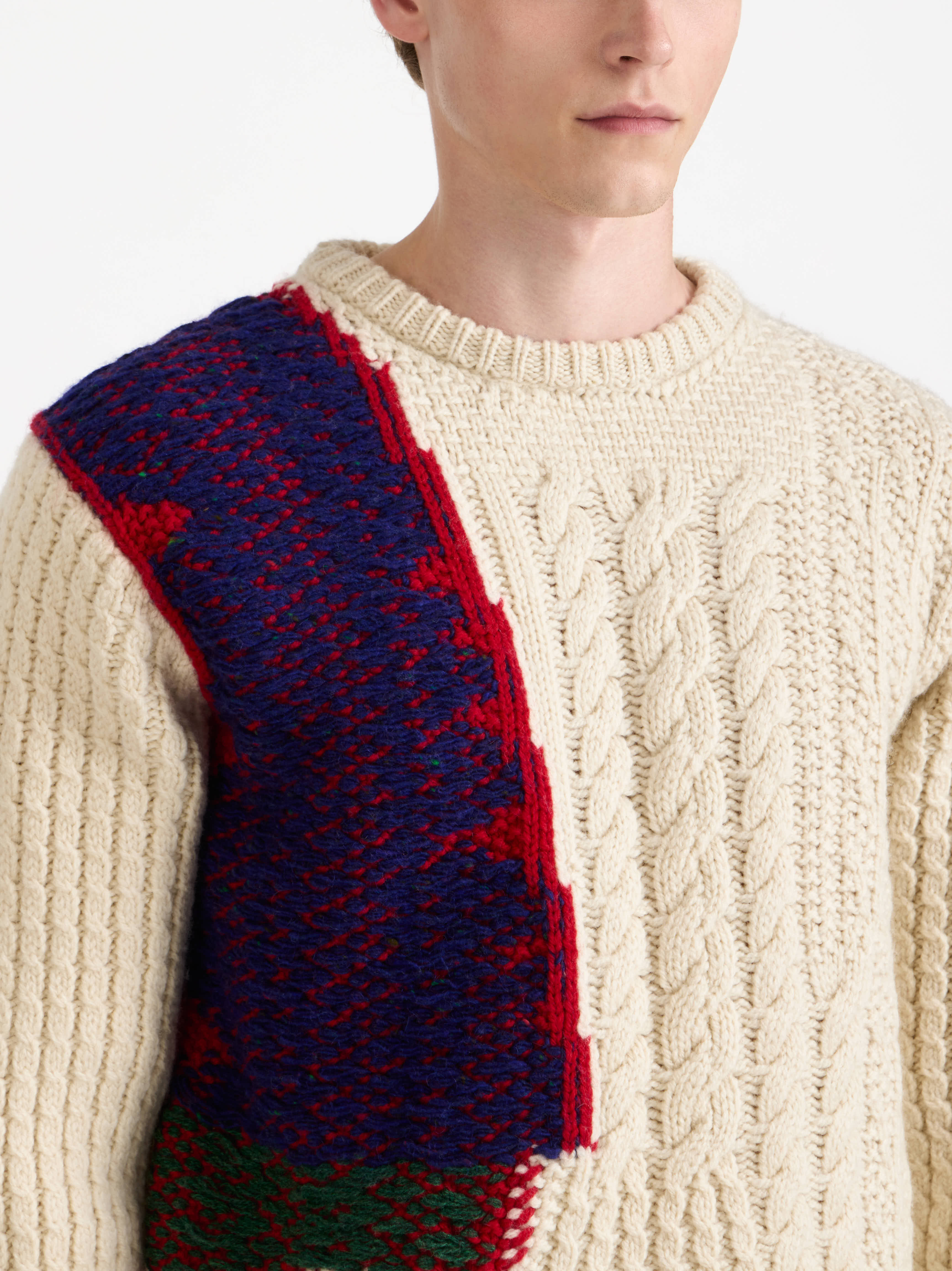J.W.Anderson Cable-Knit Jumper Pullover Ivory
