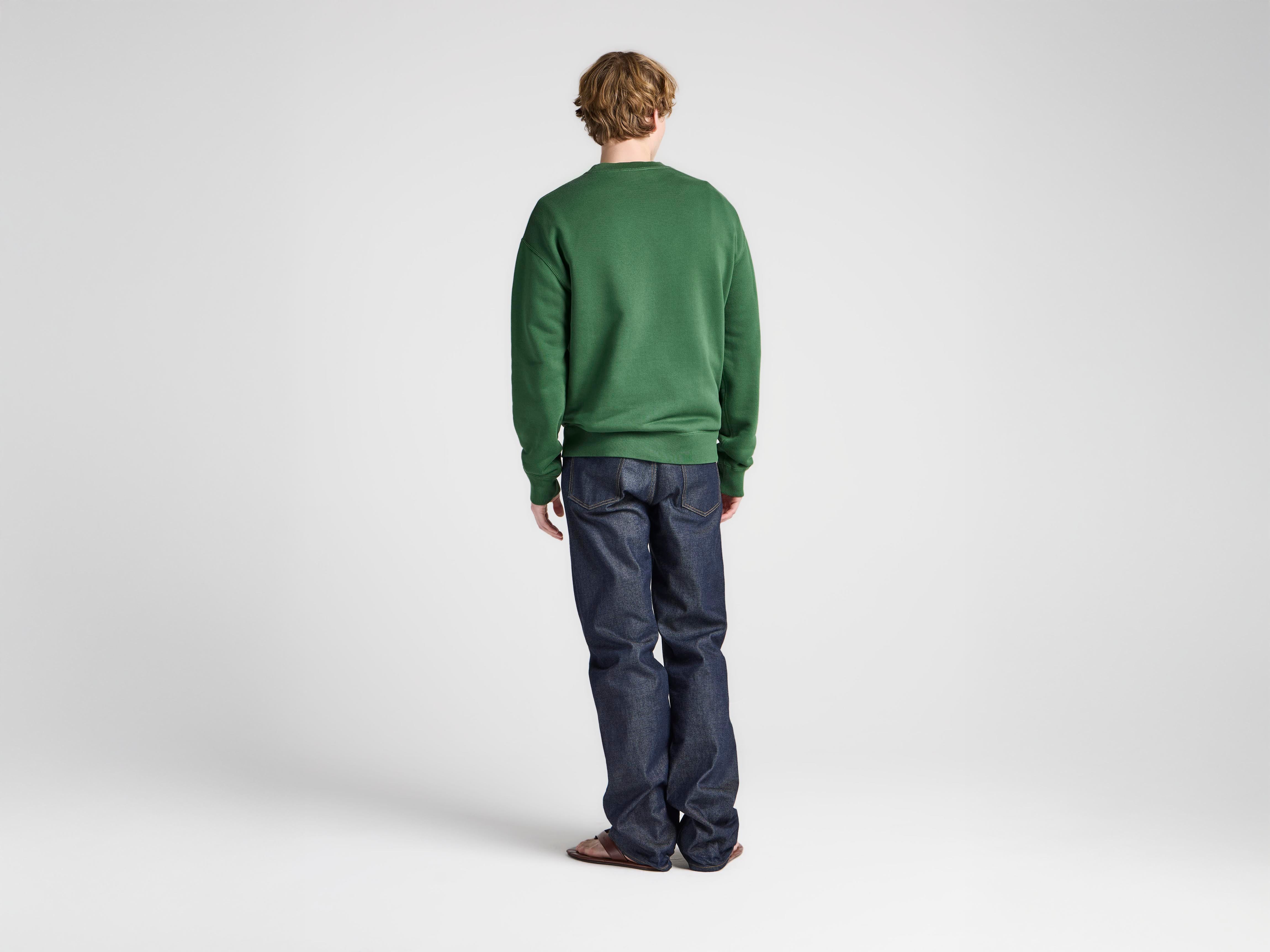 J.W.Anderson Sweatshirt Herren Grün Baumwolle Letters