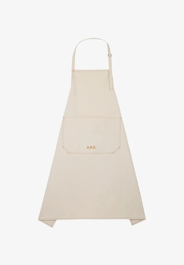 A.P.C. Schürze Baumwolle TU mit Tasche