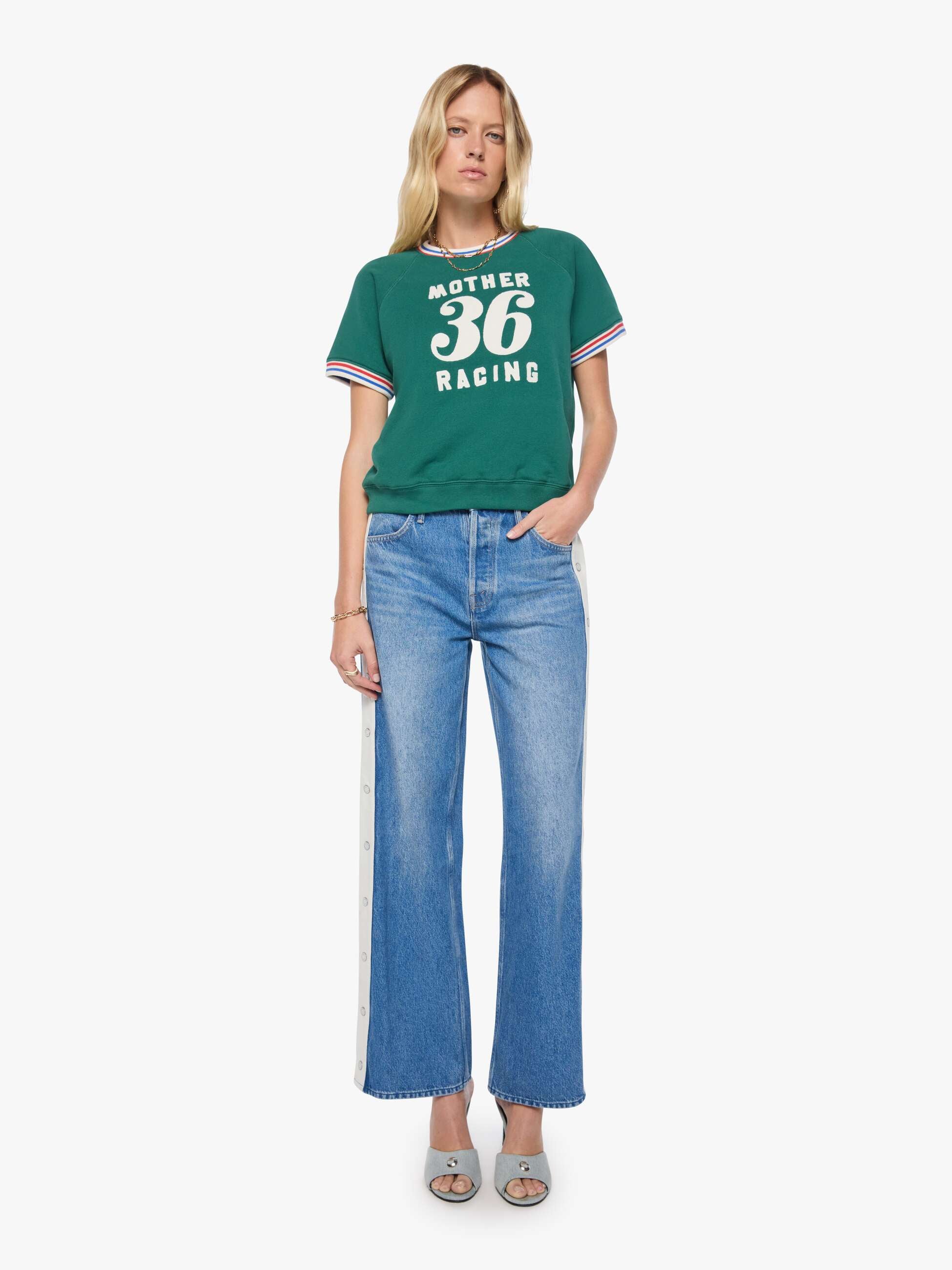 Mother Sport Concert Sweatshirt Grün Baumwolle