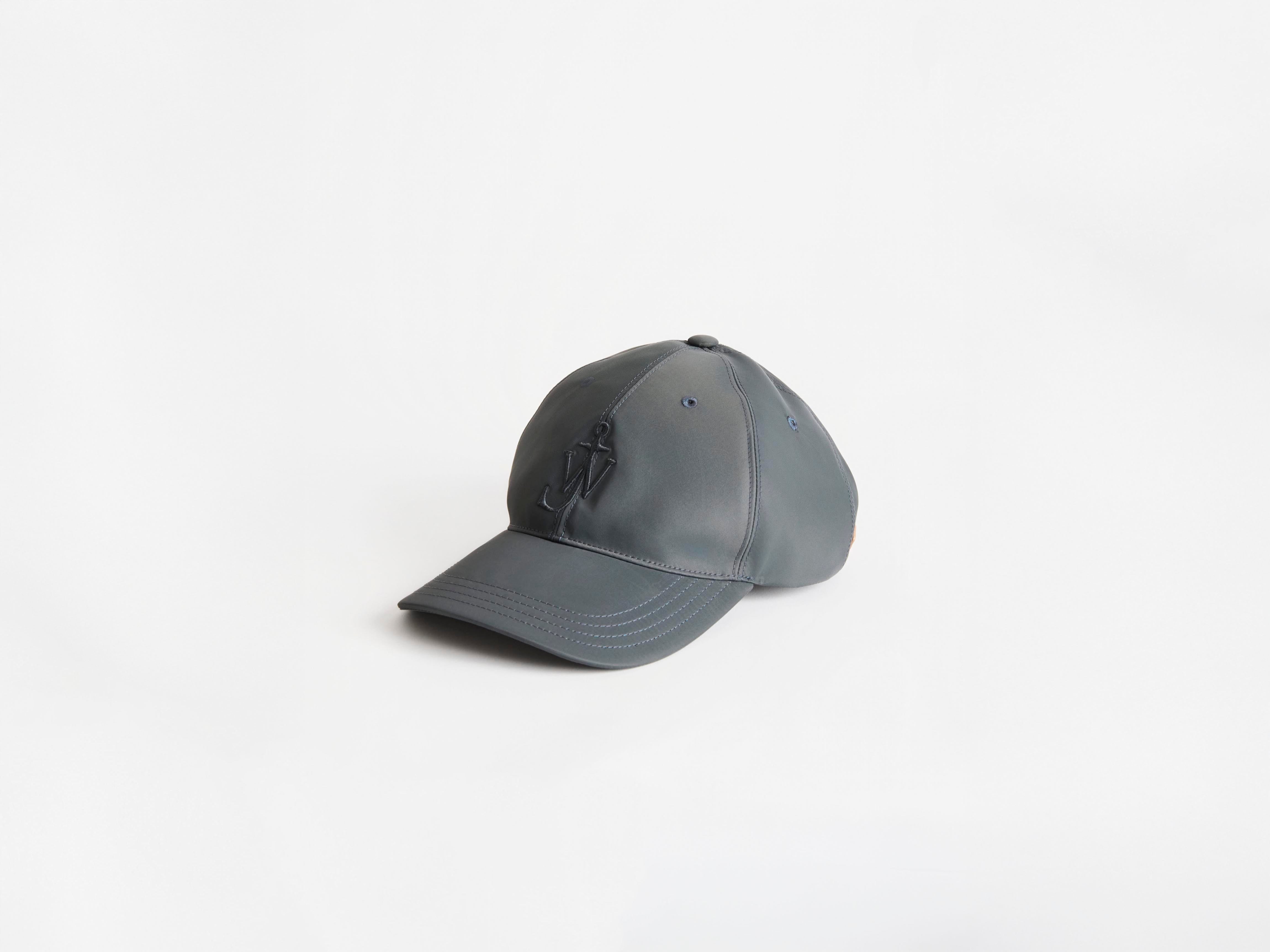 J.W.Anderson Baseball Cap Kappe Dunkelgrau Nylon
