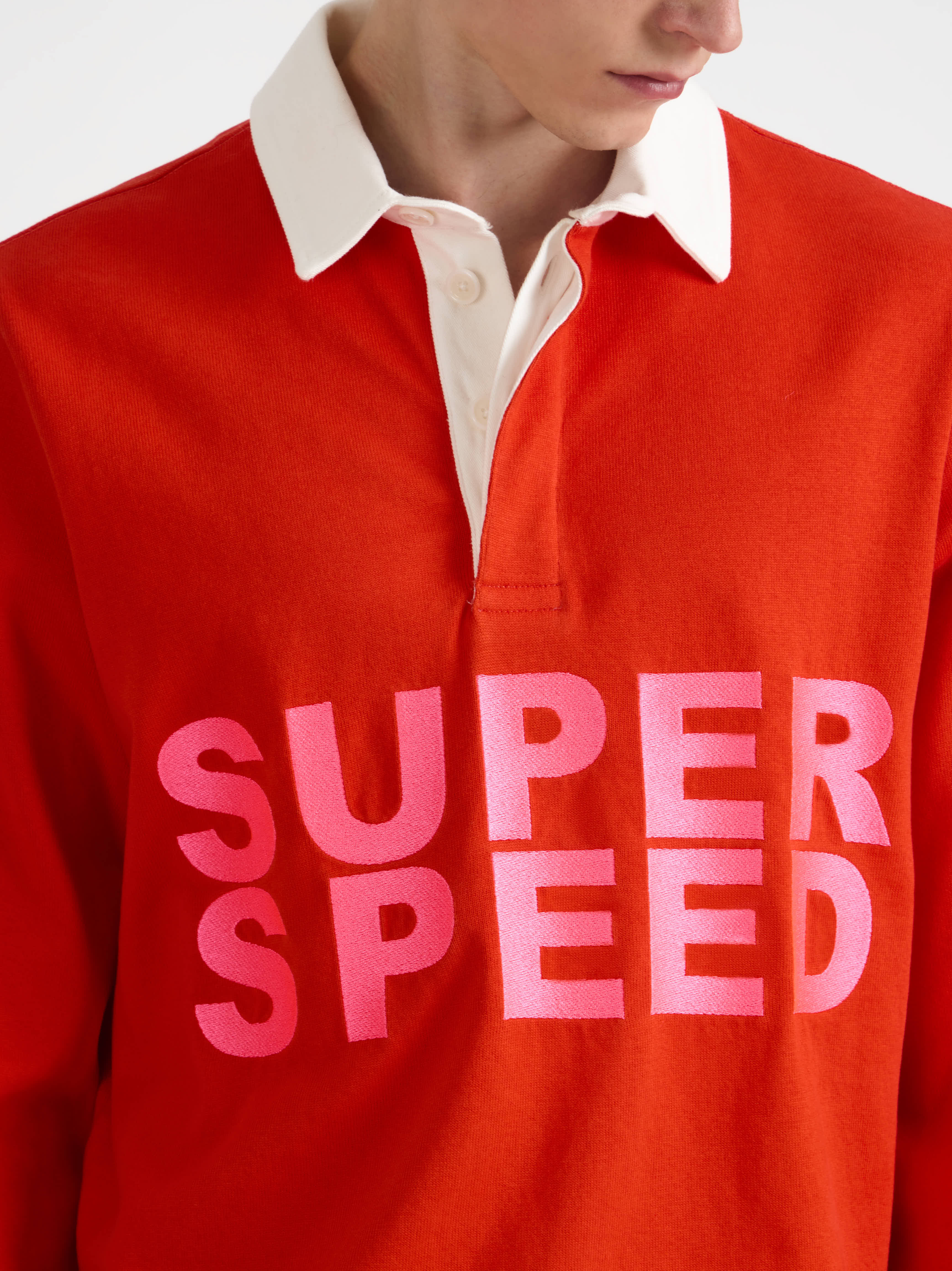 J.W.Anderson Super Speed Rugby Polo Top Rot Jersey