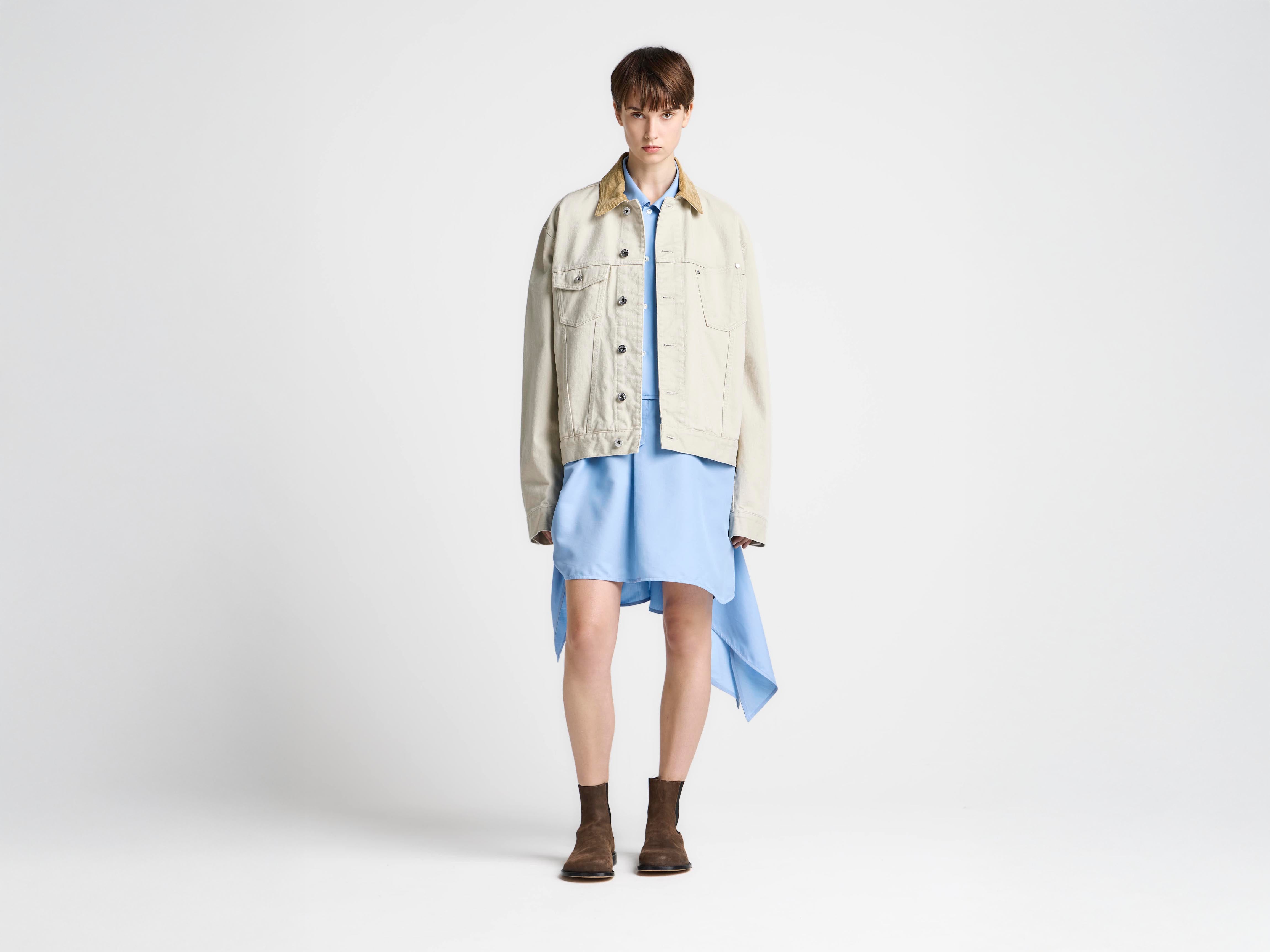 J.W.Anderson Corduroy Denimjacke Ecru Damen