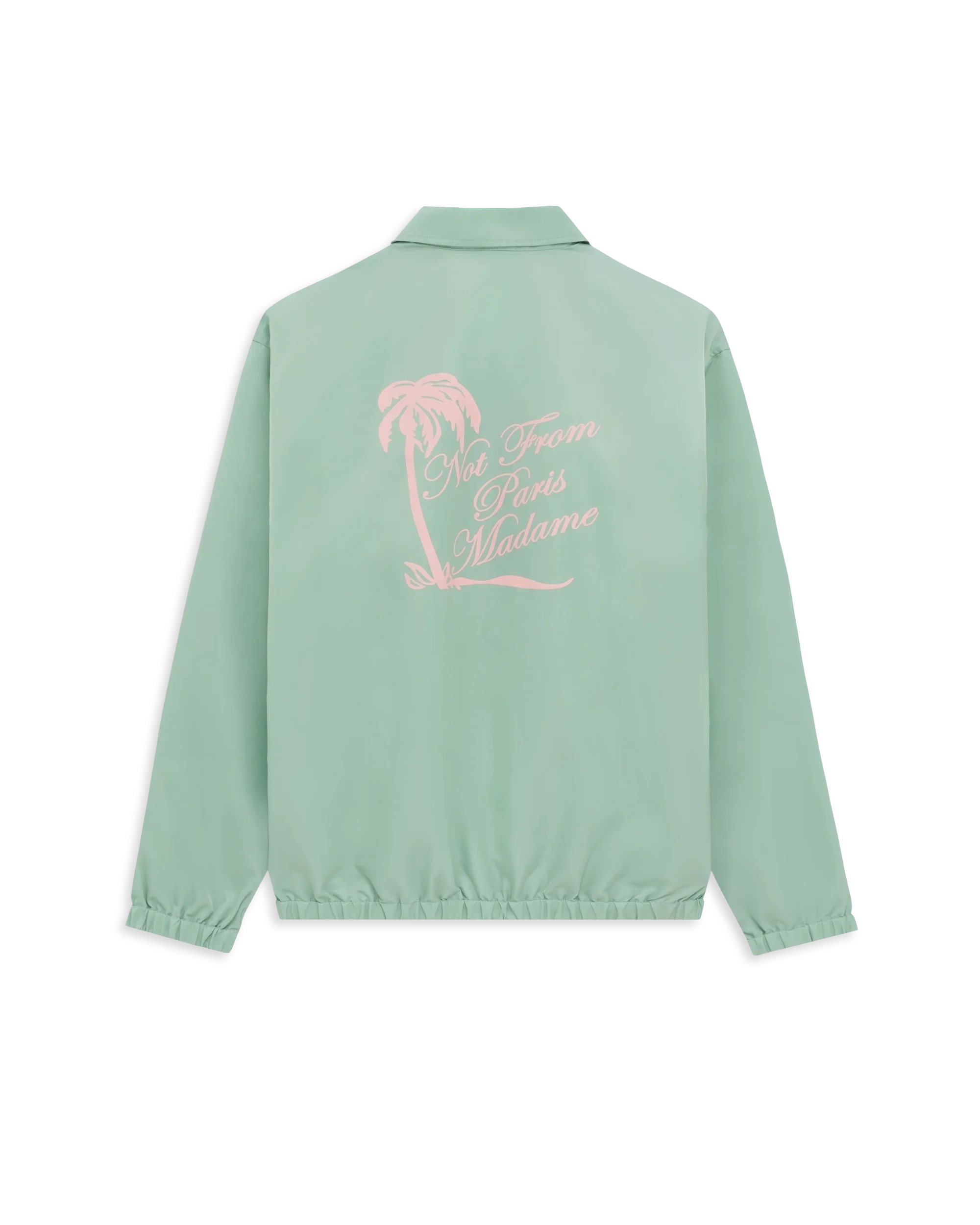 Drôle de Monsieur K-JT277 Jacke Water Green Nylon Slogan