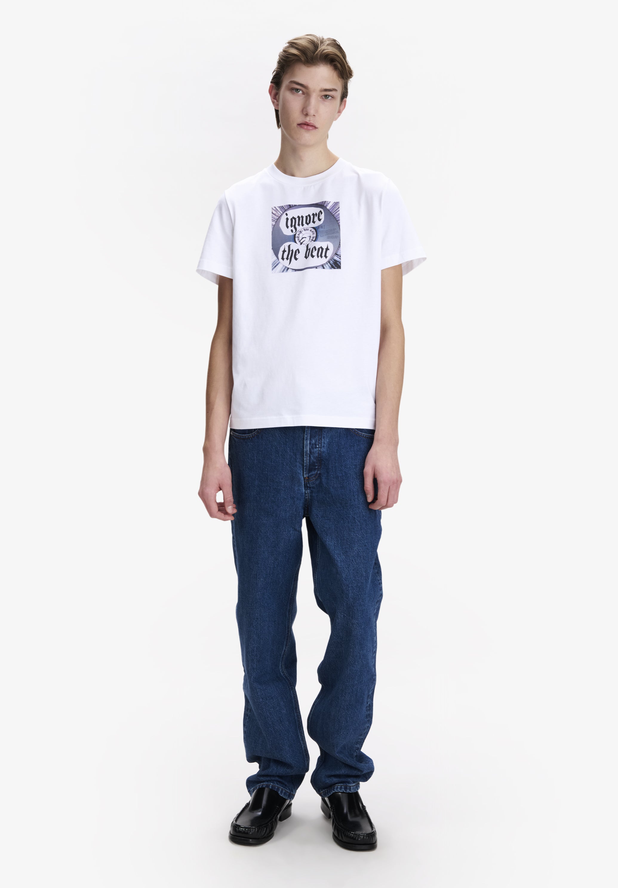 A.P.C. T-shirt Ignore The Beat T-Shirt weiß Baumwolle