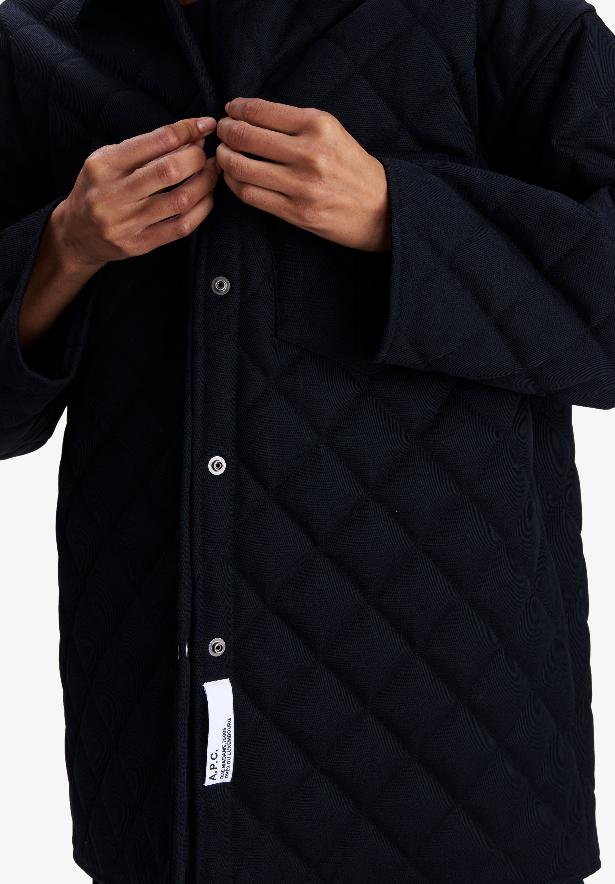 A.P.C. Wolljacke Gesteppt Marineblau M Unisex