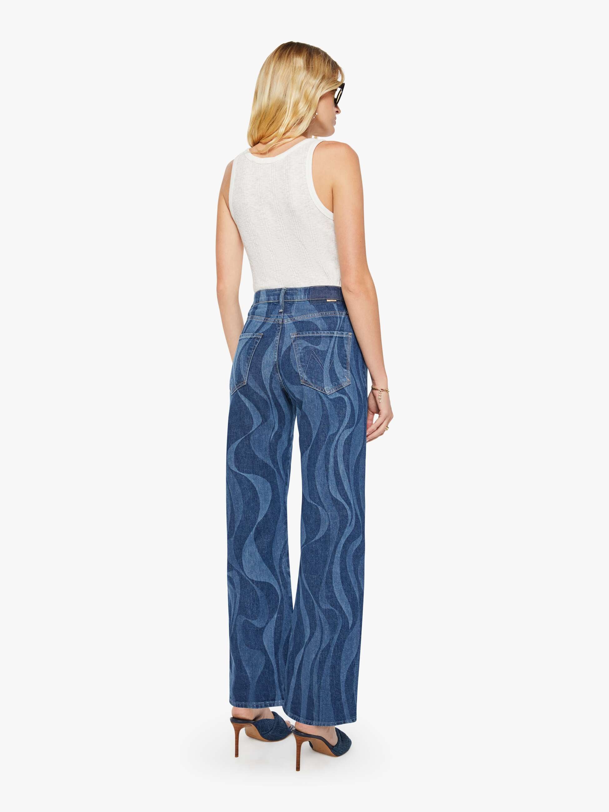 Mother Denim The Lasso Sneak Jeans Twist Of Fate Dunkelblau