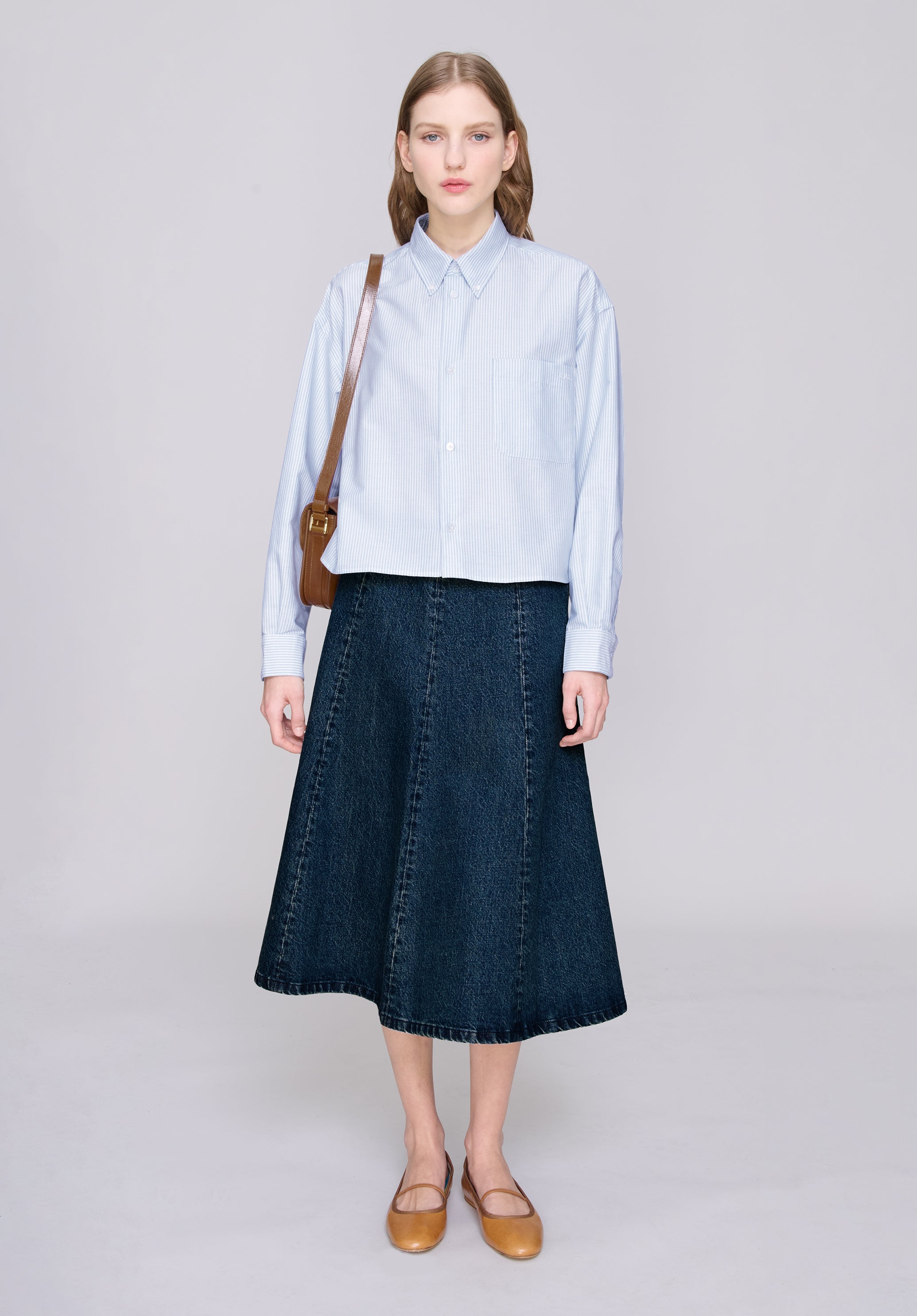 A.P.C. Sophia Button Down Hemd weiß Baumwolle 38