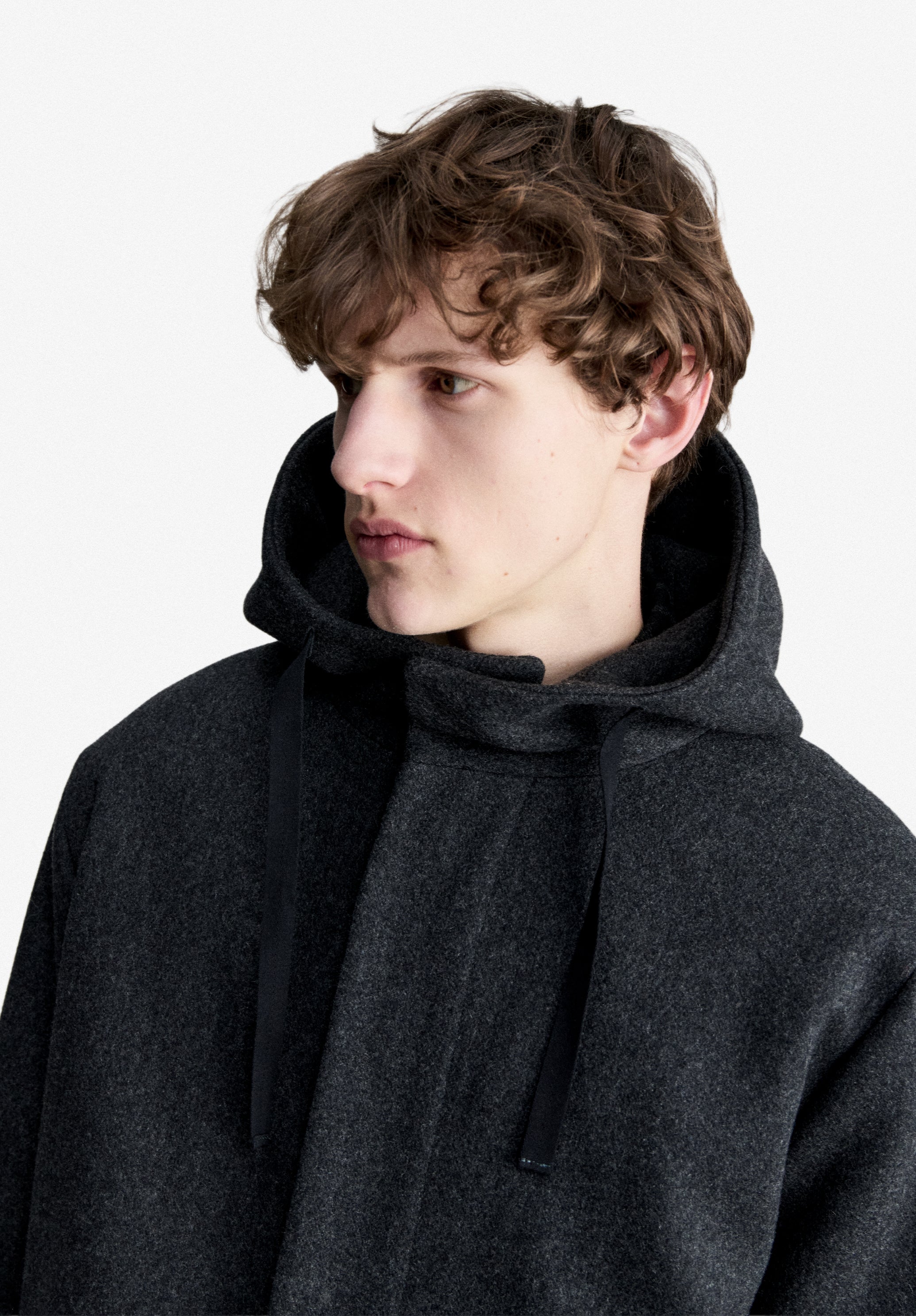 A.P.C. Wollparka anthrazitgrau Herren Gr.M recycelt