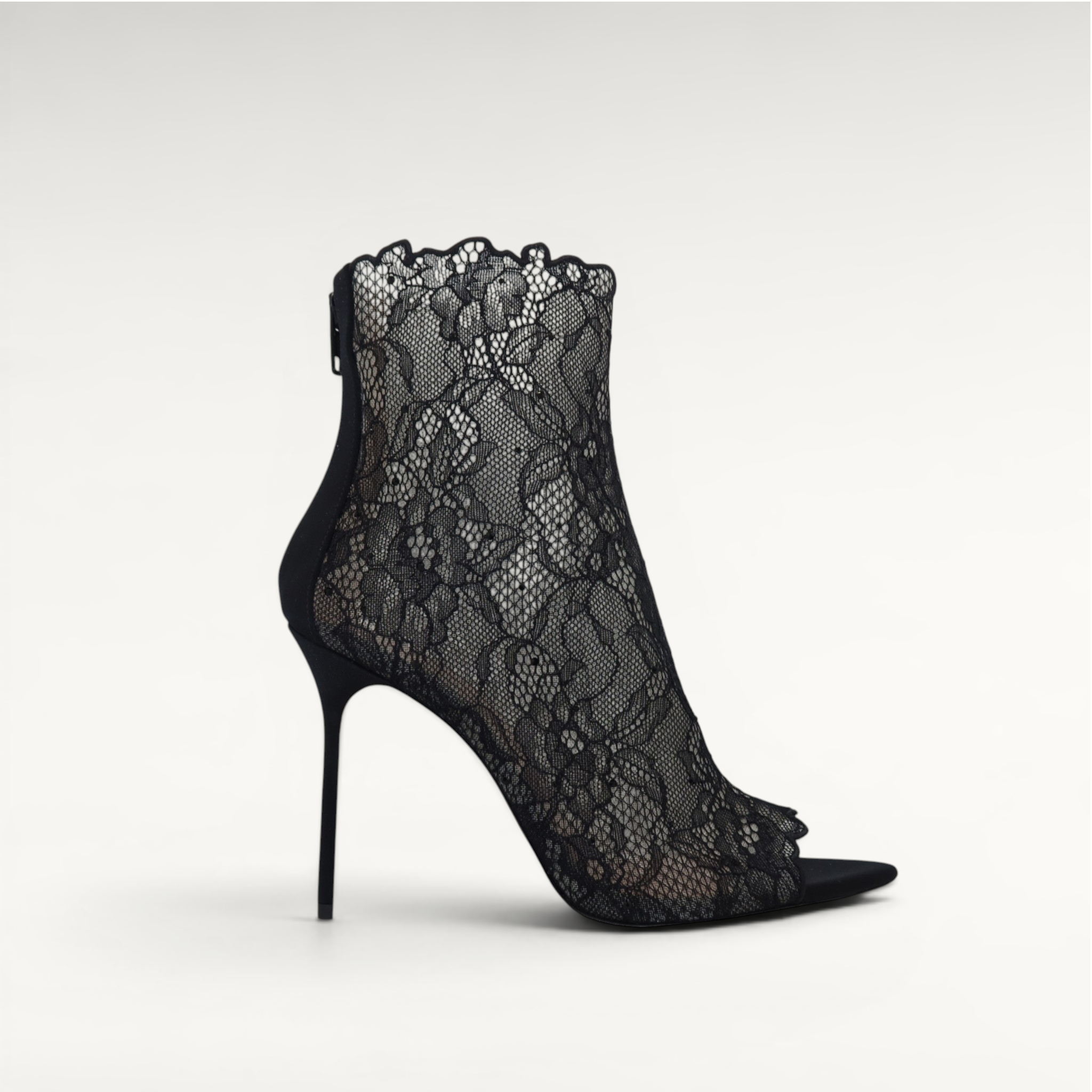 Gedebe Bella Bootie Spitze Open-Toe Stiefeletten