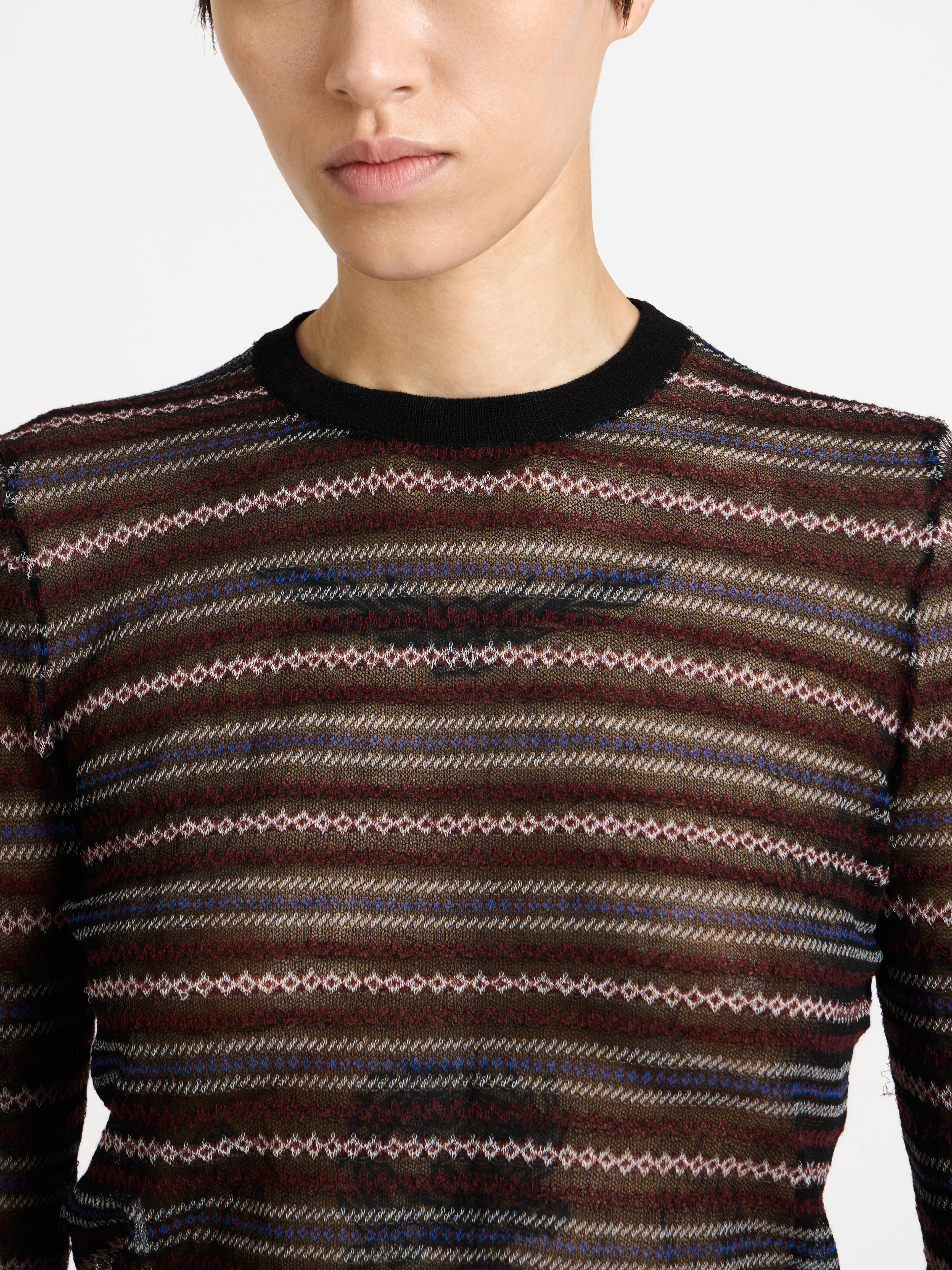 J.W.Anderson Fairisle Top Strickpullover Schwarz
