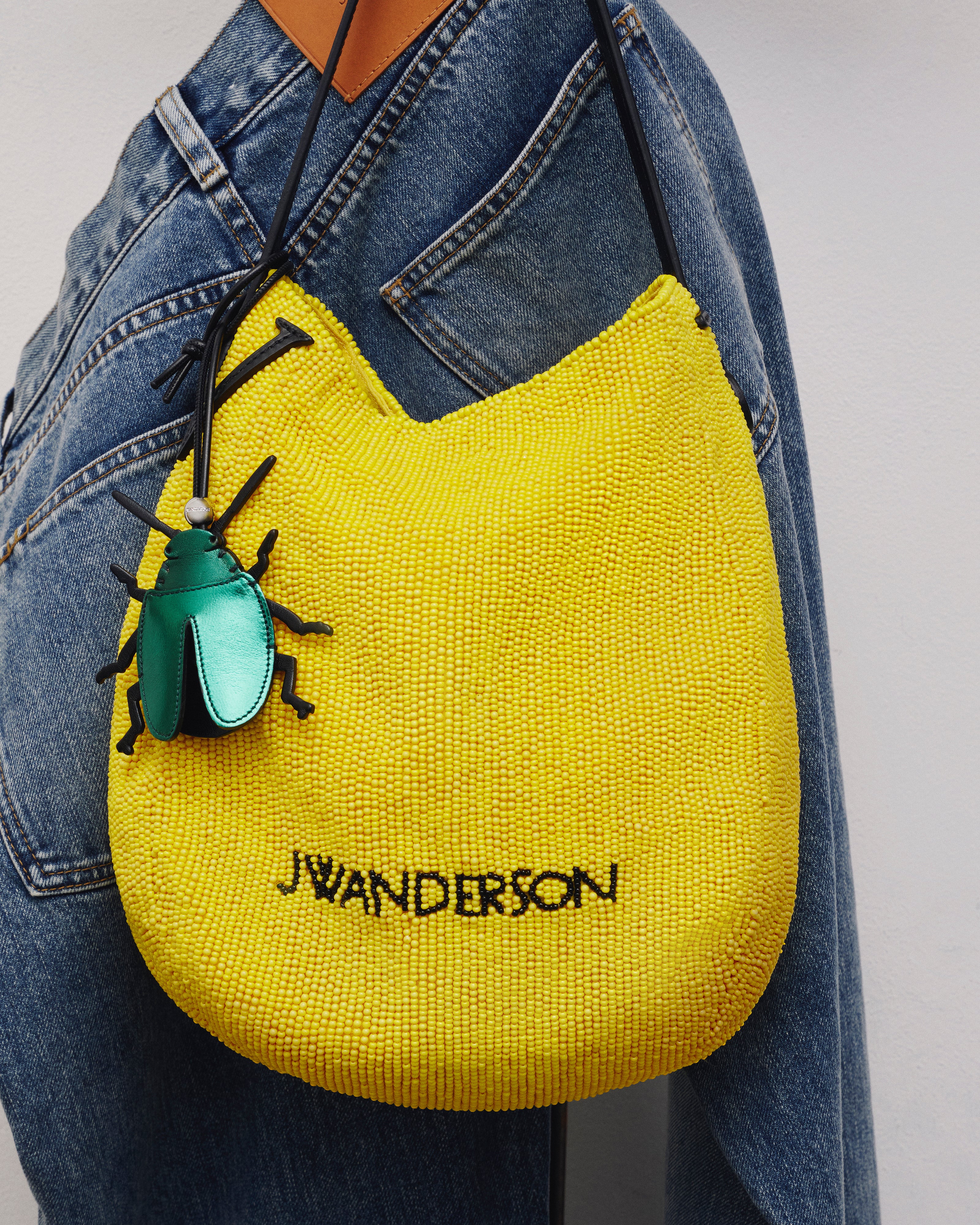 J.W.Anderson Small Beaded Bulb Bag Gelb