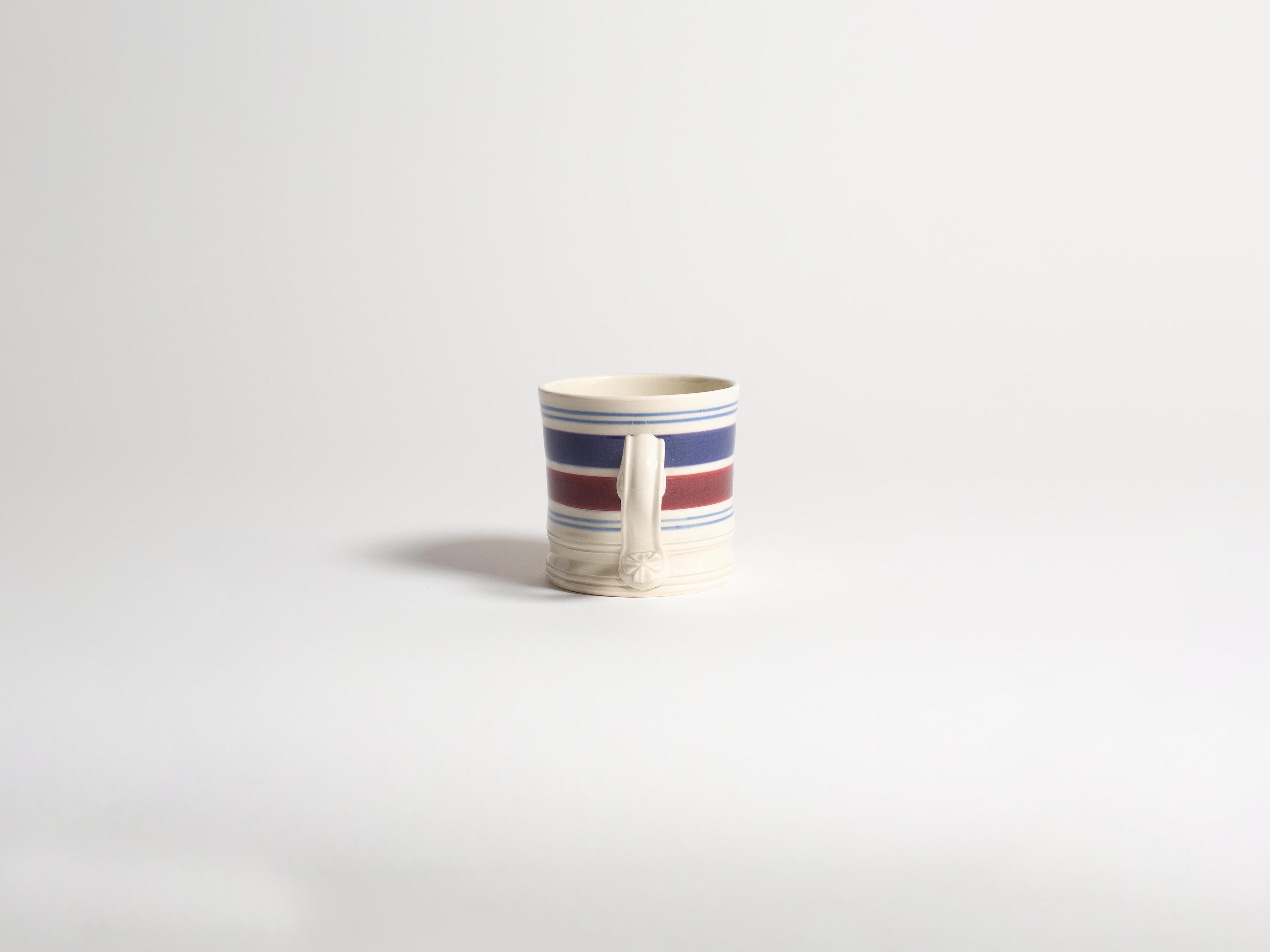 J.W.Anderson Tableware Shamrock Mug Tasse Blau Burgundy