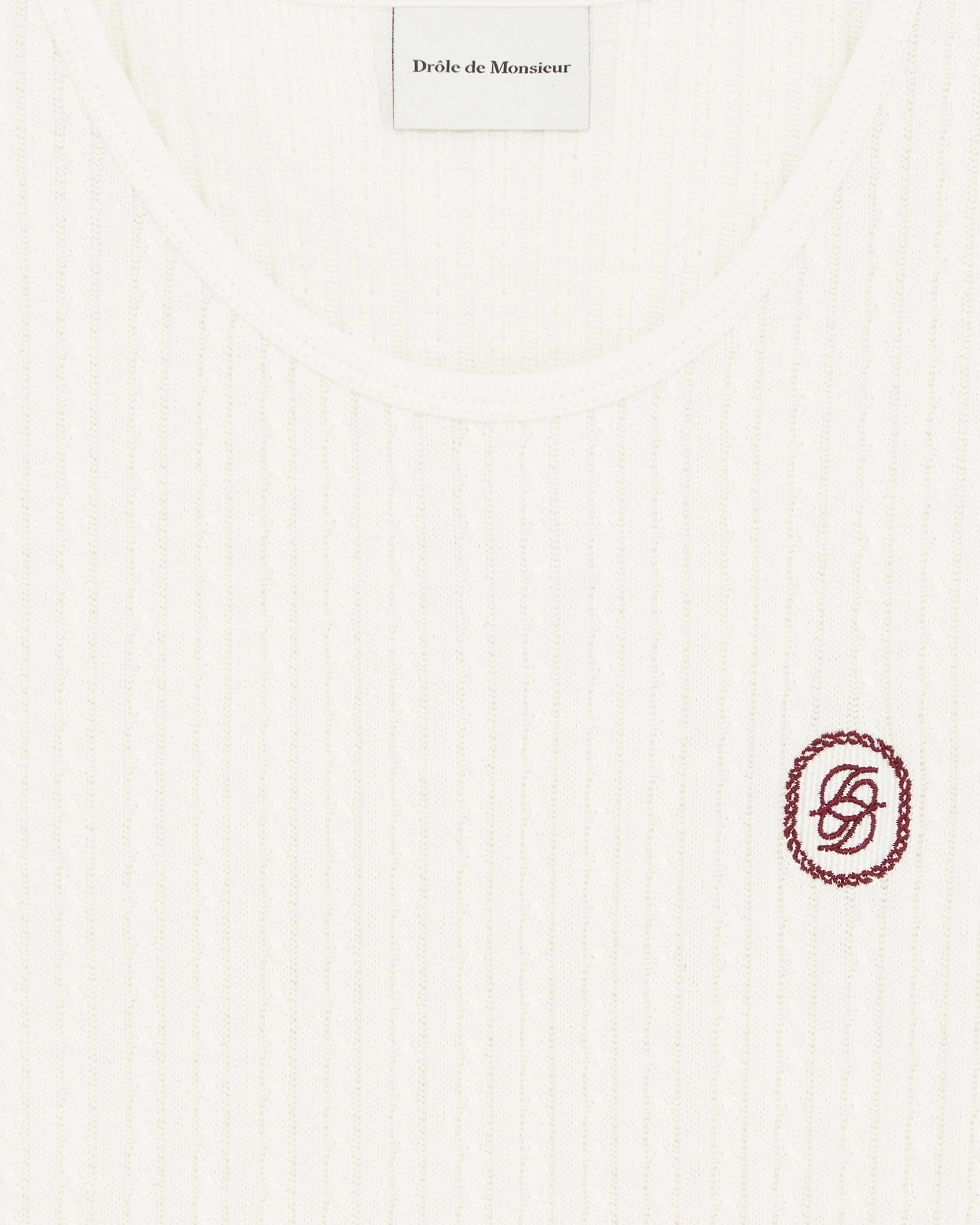 Drôle De Monsieur Débardeur D Miroir Tanktop offwhite Baumwolle