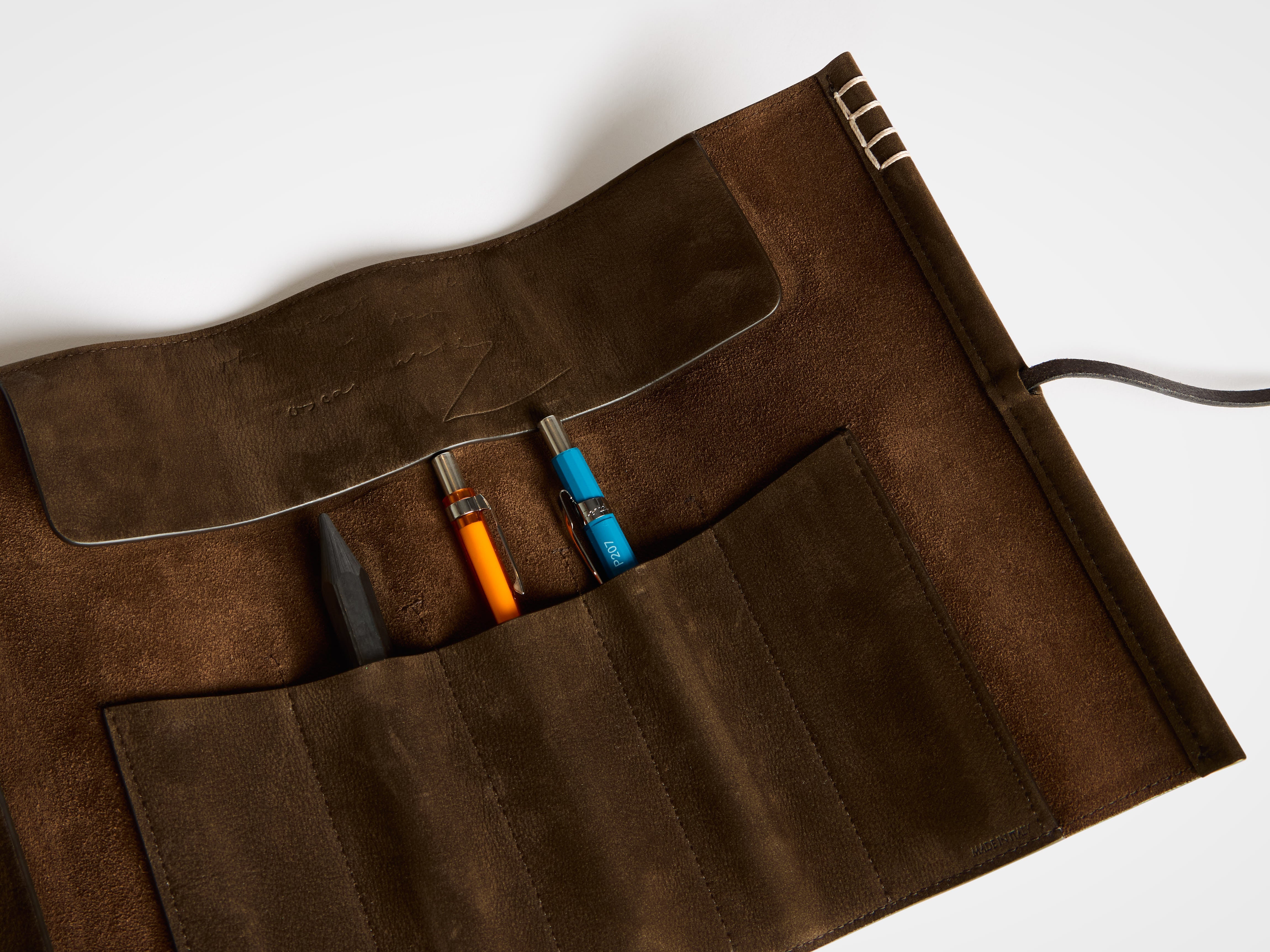 J.W.Anderson Pen-Roll Case Federmäppchen Dunkelbraun