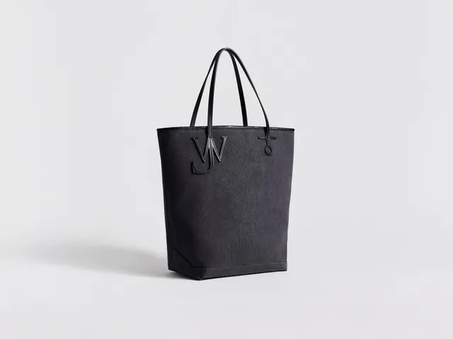 J.W.Anderson Large Anchor Canvas Tote Tasche Navy O/S Leder