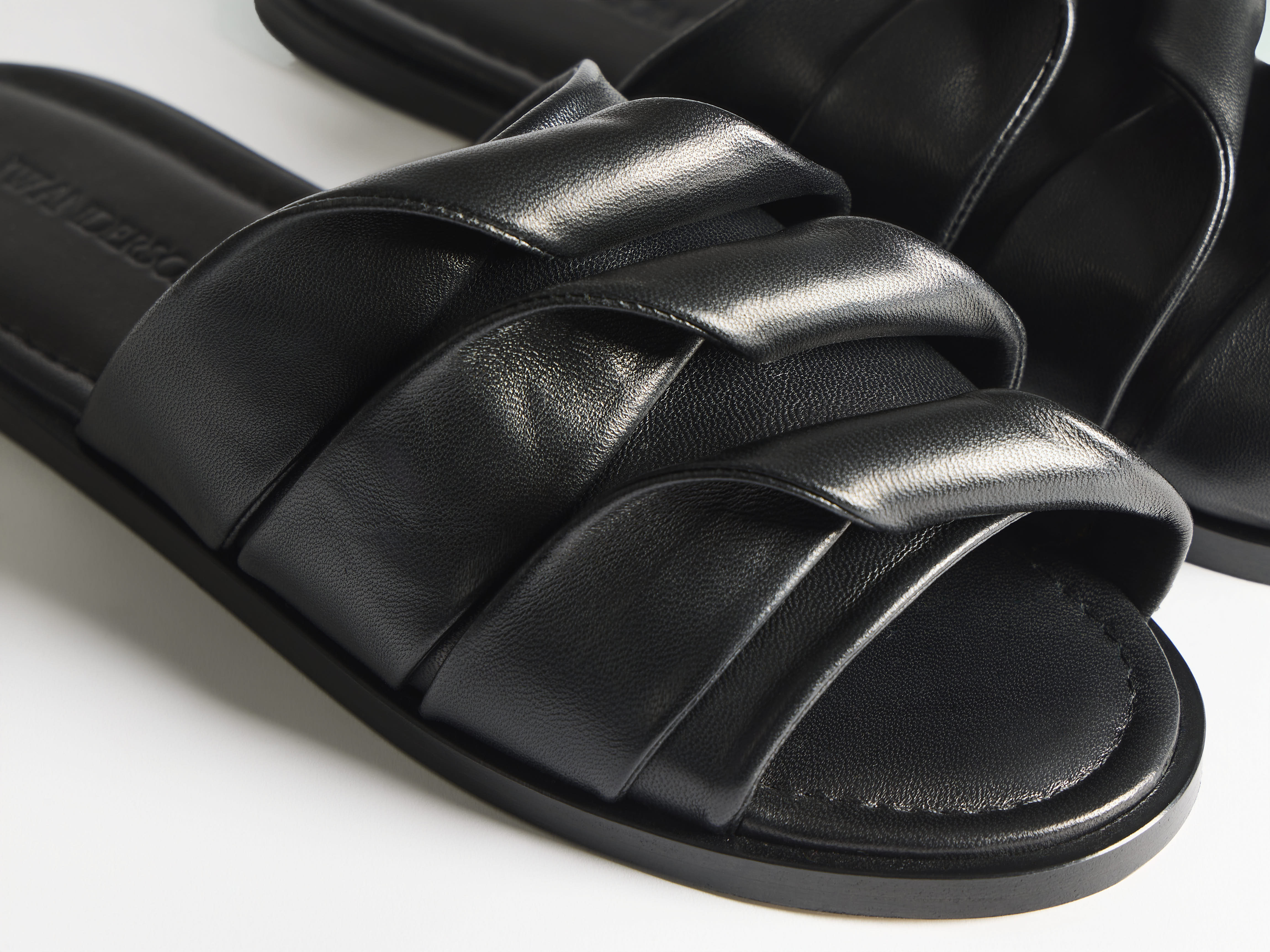 J.W.Anderson Coil Slide Ledersandalen Damen Kontrast