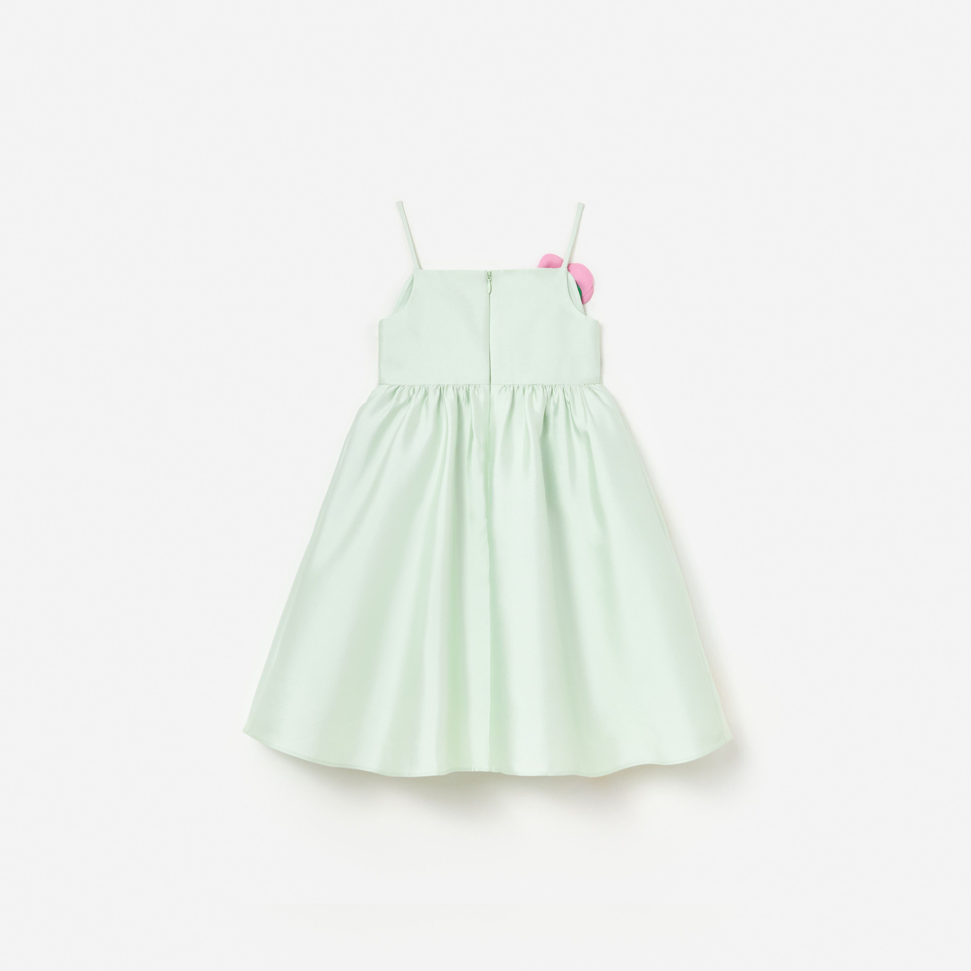 Self Portrait Mint Taffeta 3D Flower Kinderkleid Mint