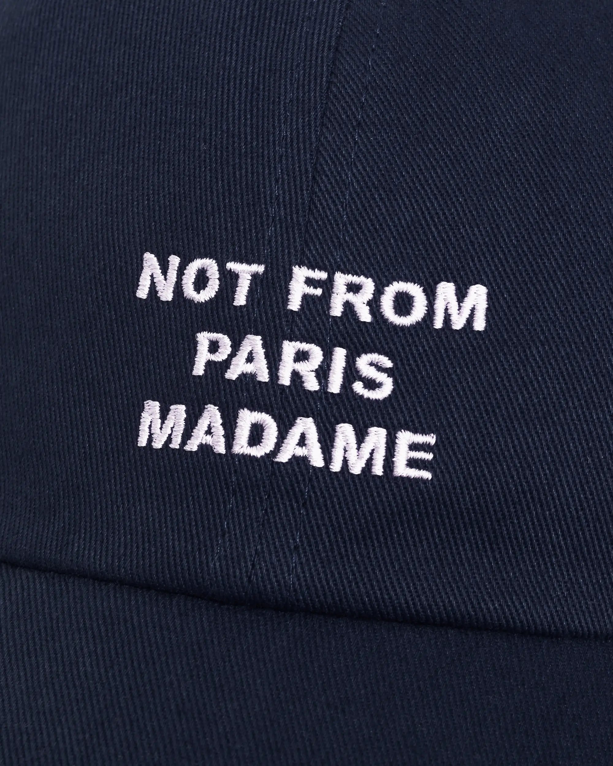 Drôle De Monsieur Casquette Slogan Cap Baumwolle Navy