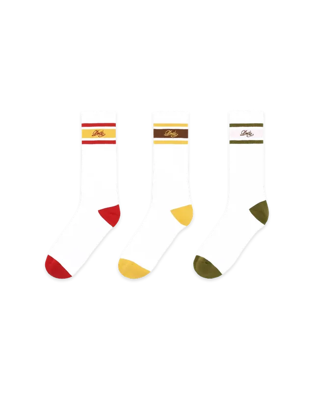 Drôle De Monsieur Socks Chaussette Drôle Rayée Socken 3er Multicolor