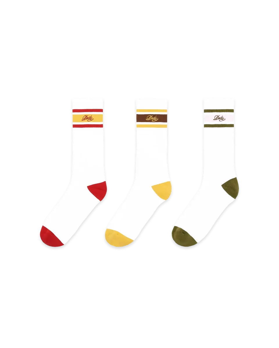 Drôle De Monsieur Socks Chaussette Drôle Rayée Socken 3er Multicolor