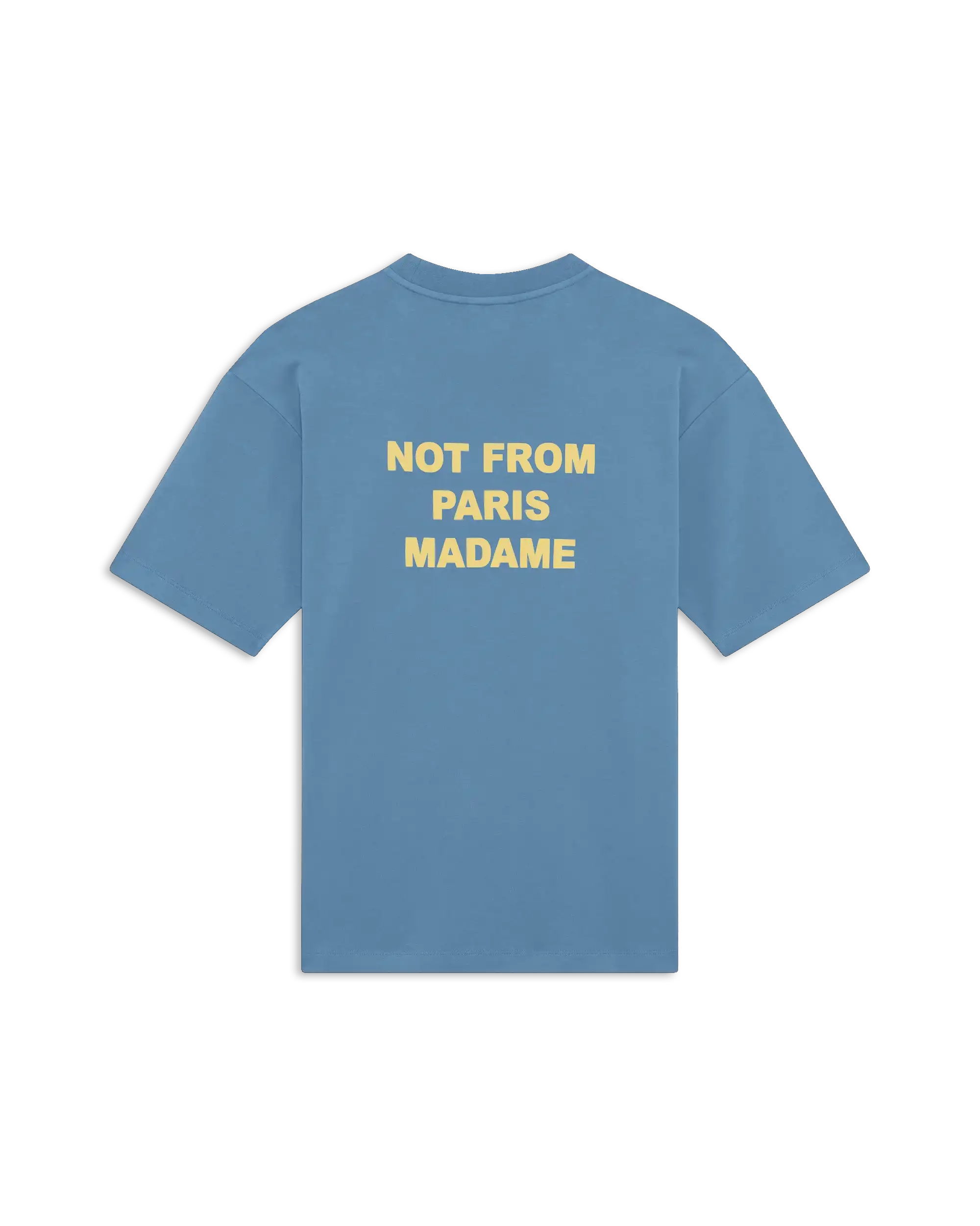 Drôle De Monsieur T-Shirt Slogan blau Not From Paris