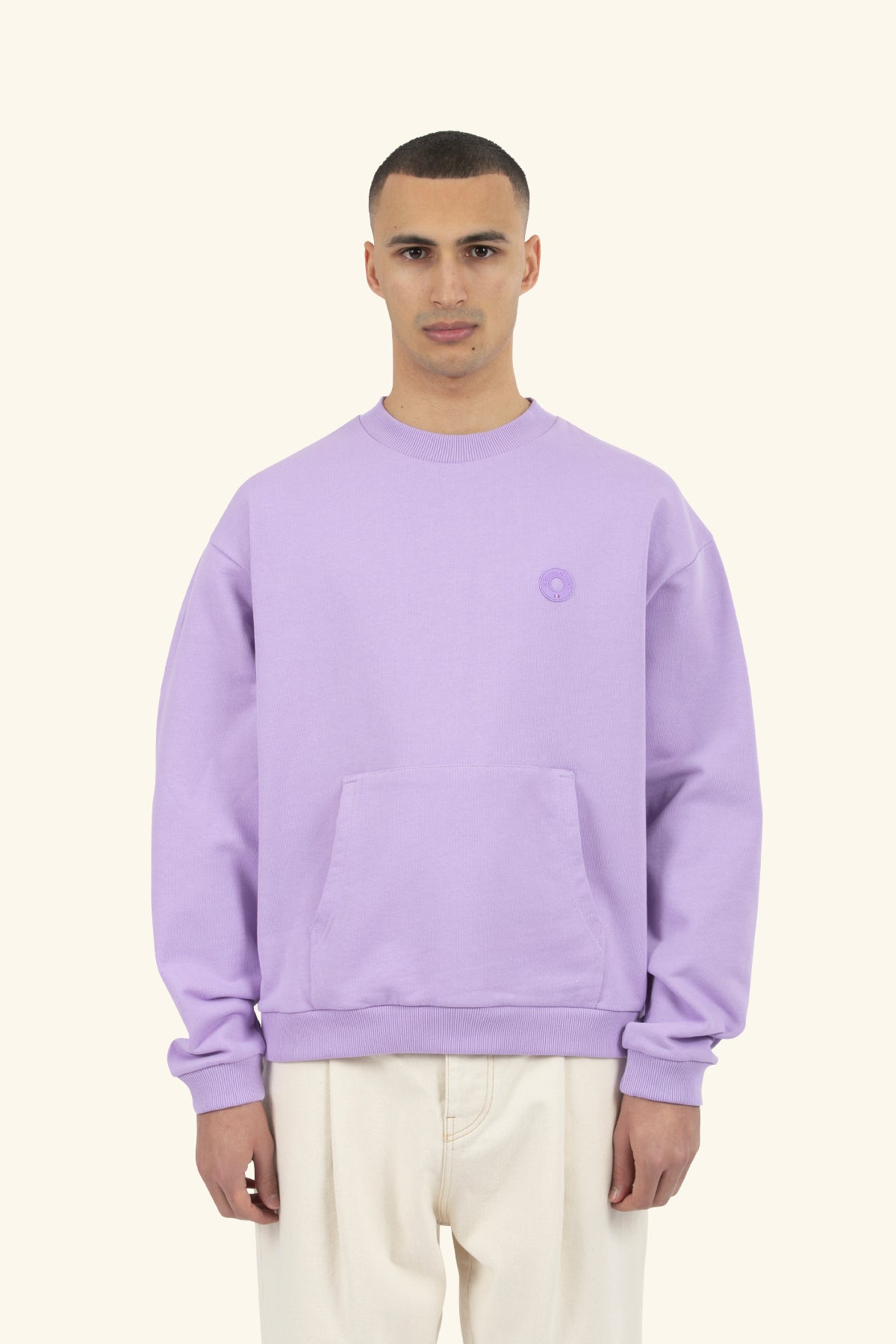 Drôle De Monsieur Le Sweatshirt Slogan Pocket Sweatshirt