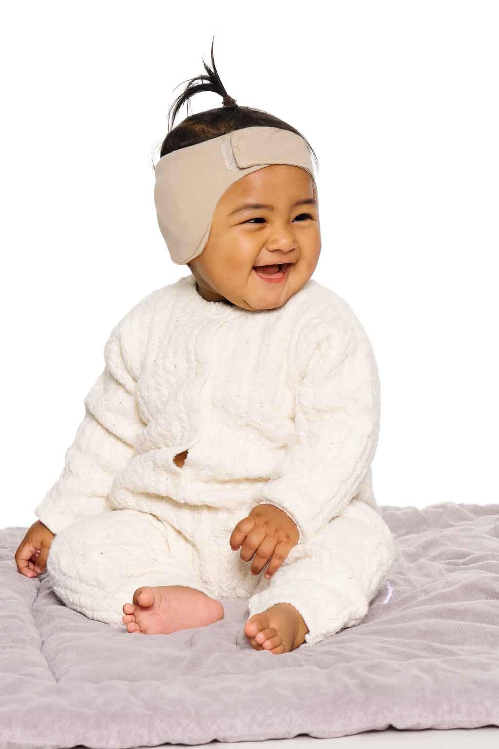 Dooky Ear Protection Gehörschutz Stirnband Beige 6-12 Monate 12 dB
