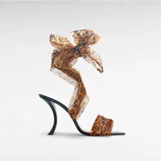Gedebe Paris Lace-Up Sandalen Tüll Lack