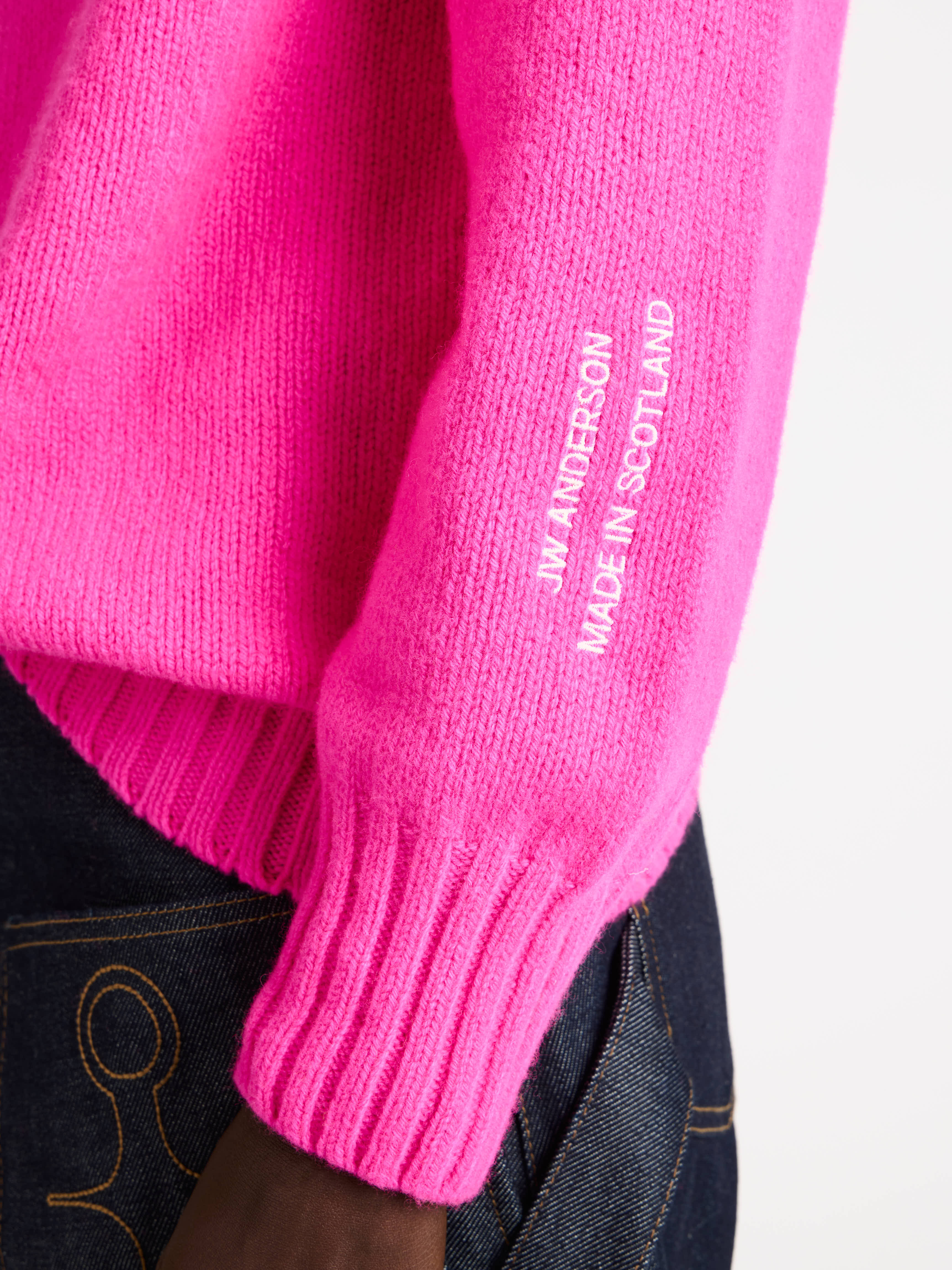 J.W.Anderson Turtleneck Jumper Damen neonpink Strick